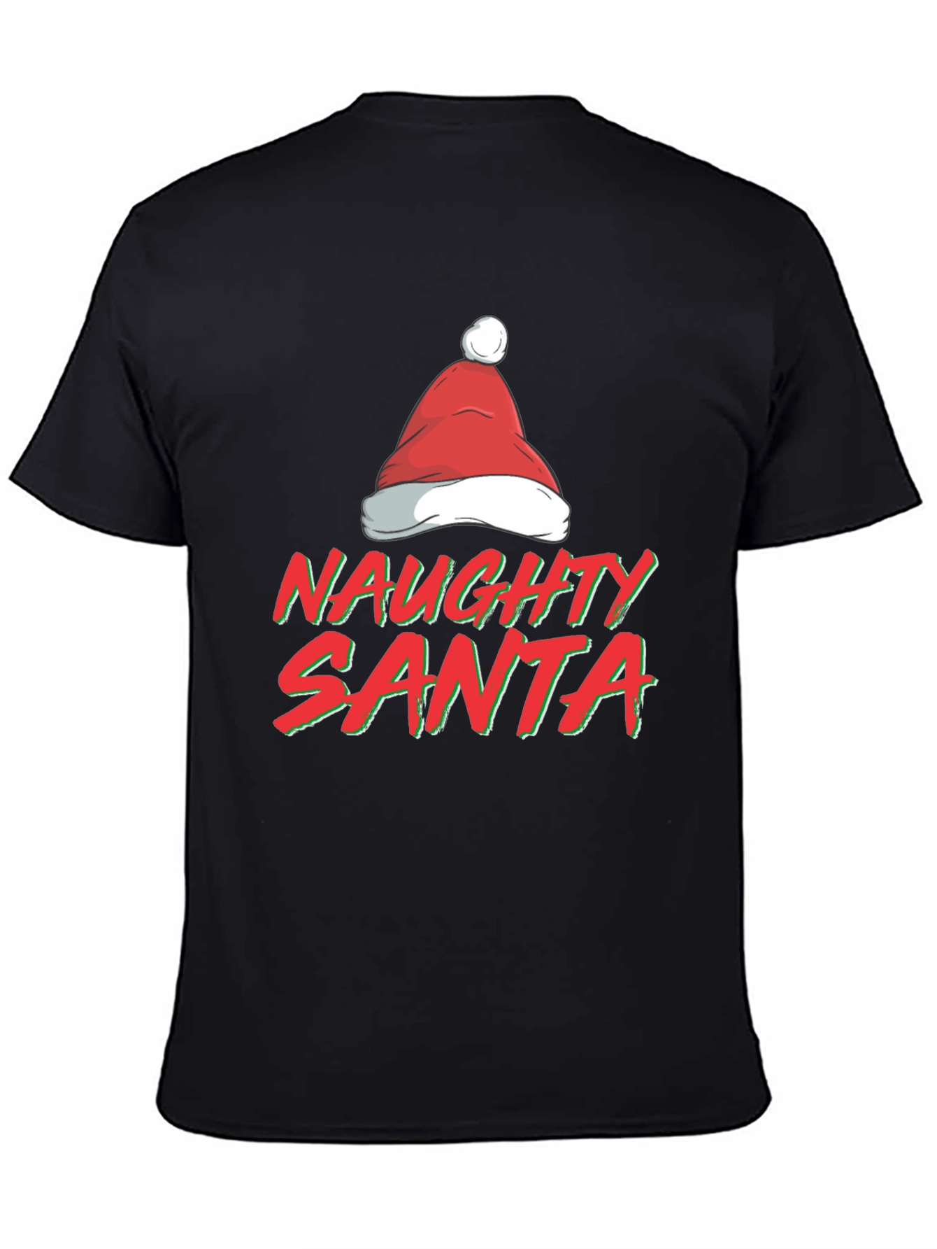 Naughty Santa T-Shirt - Festive Holiday Apparel