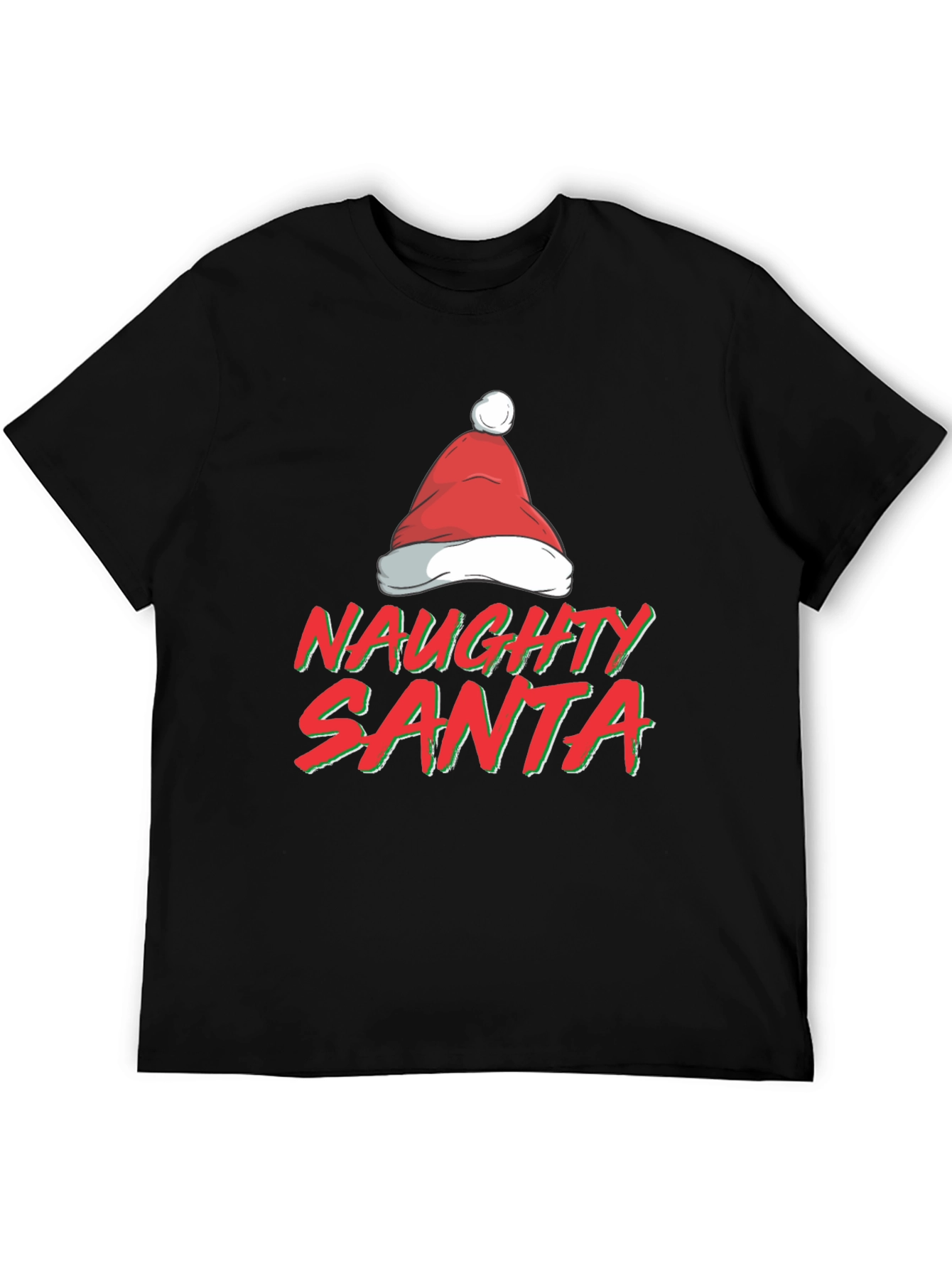 Naughty Santa T-Shirt - Festive Holiday Apparel