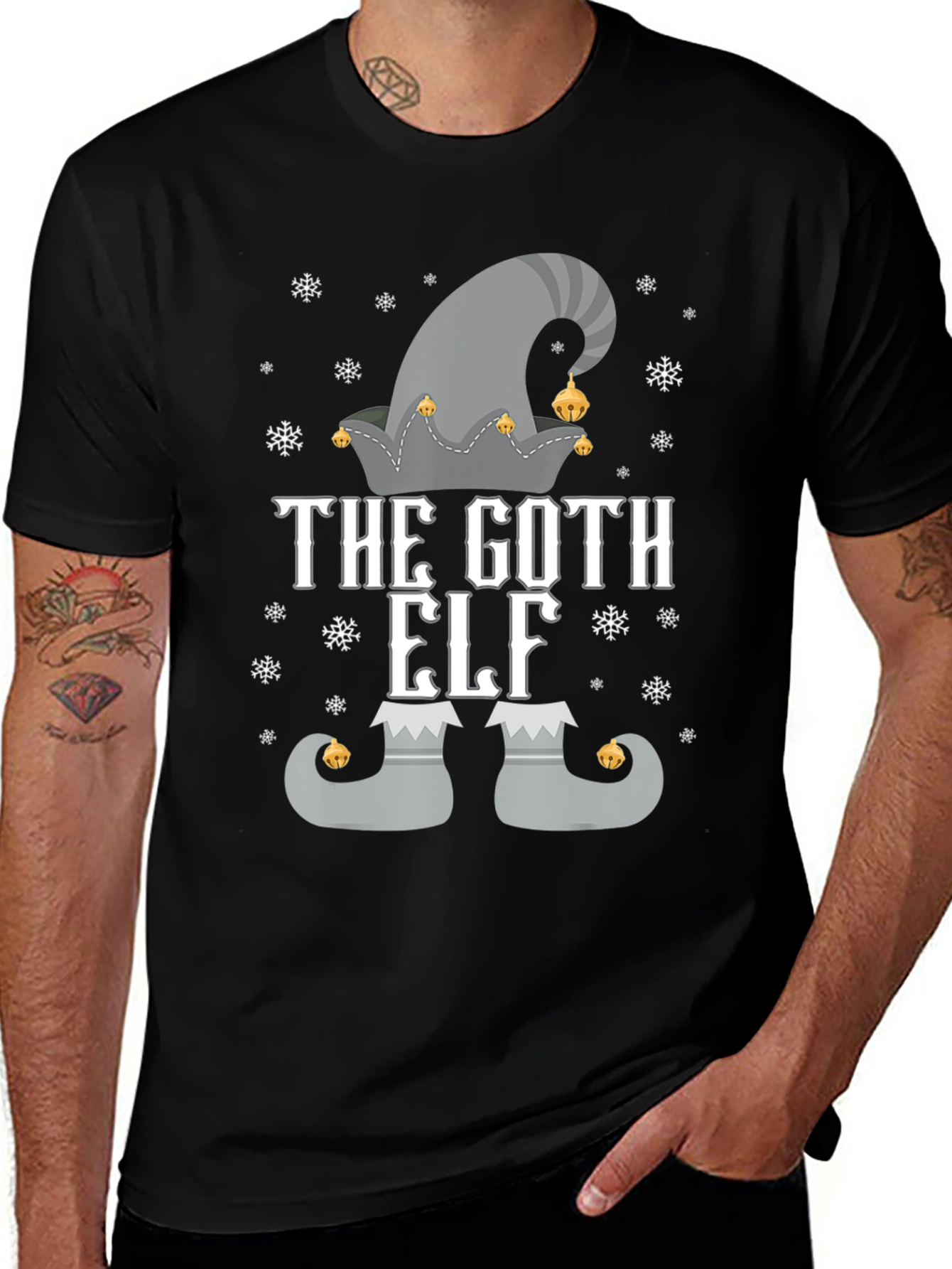 The Goth Elf Graphic Tee Shirt
