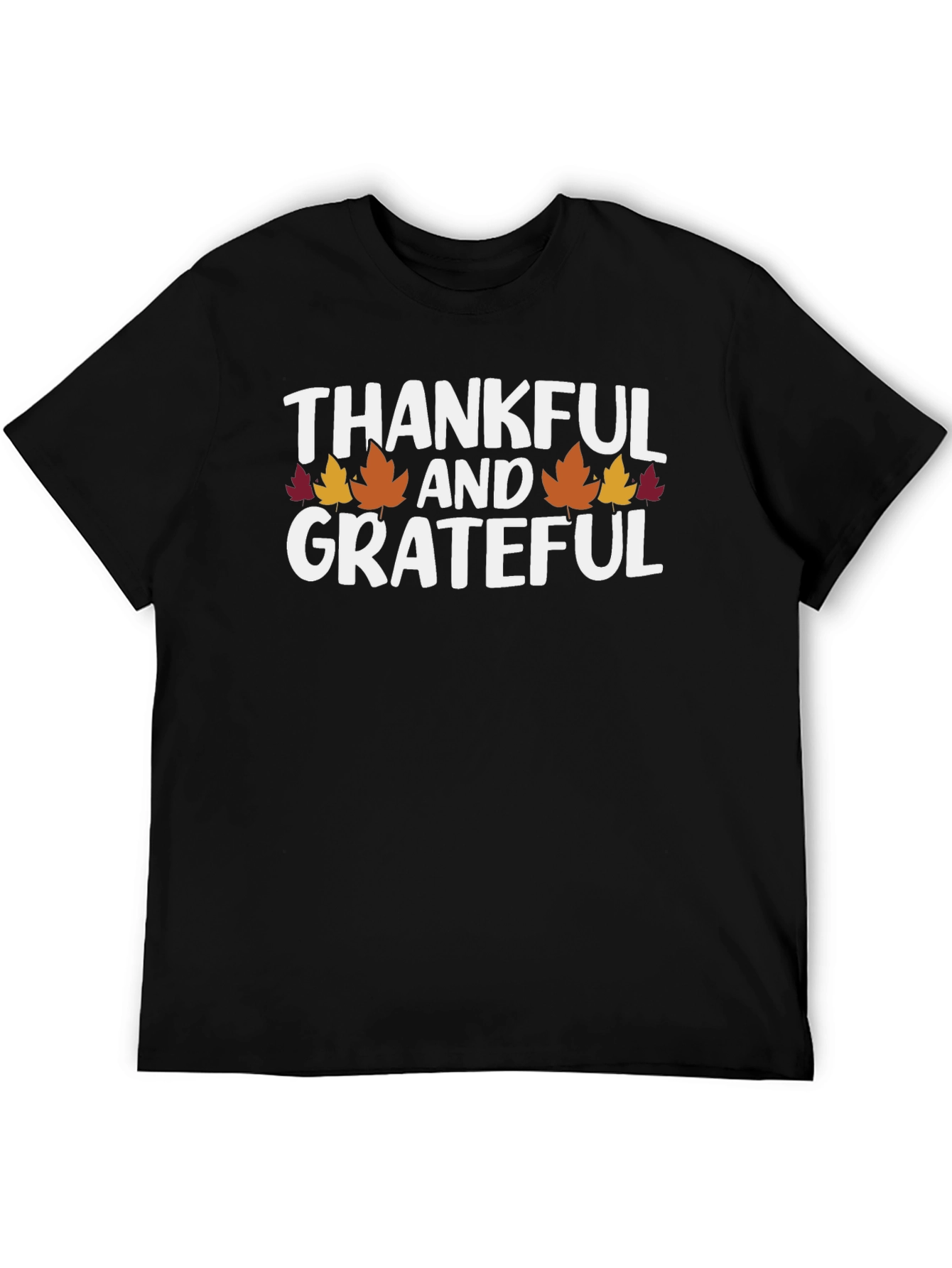Thankful & Grateful Fall Leaves T-Shirt