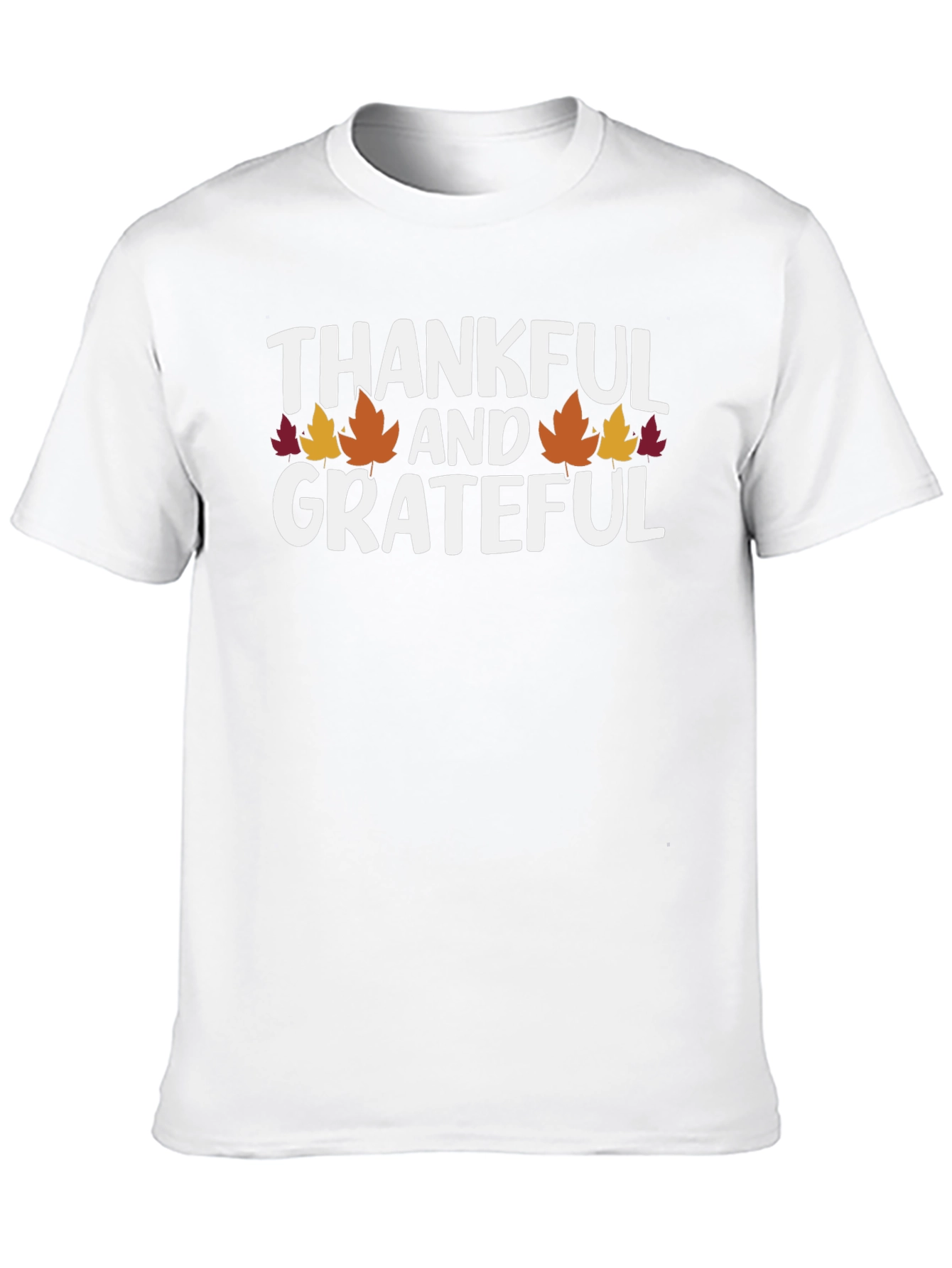 Thankful & Grateful Fall Leaves T-Shirt