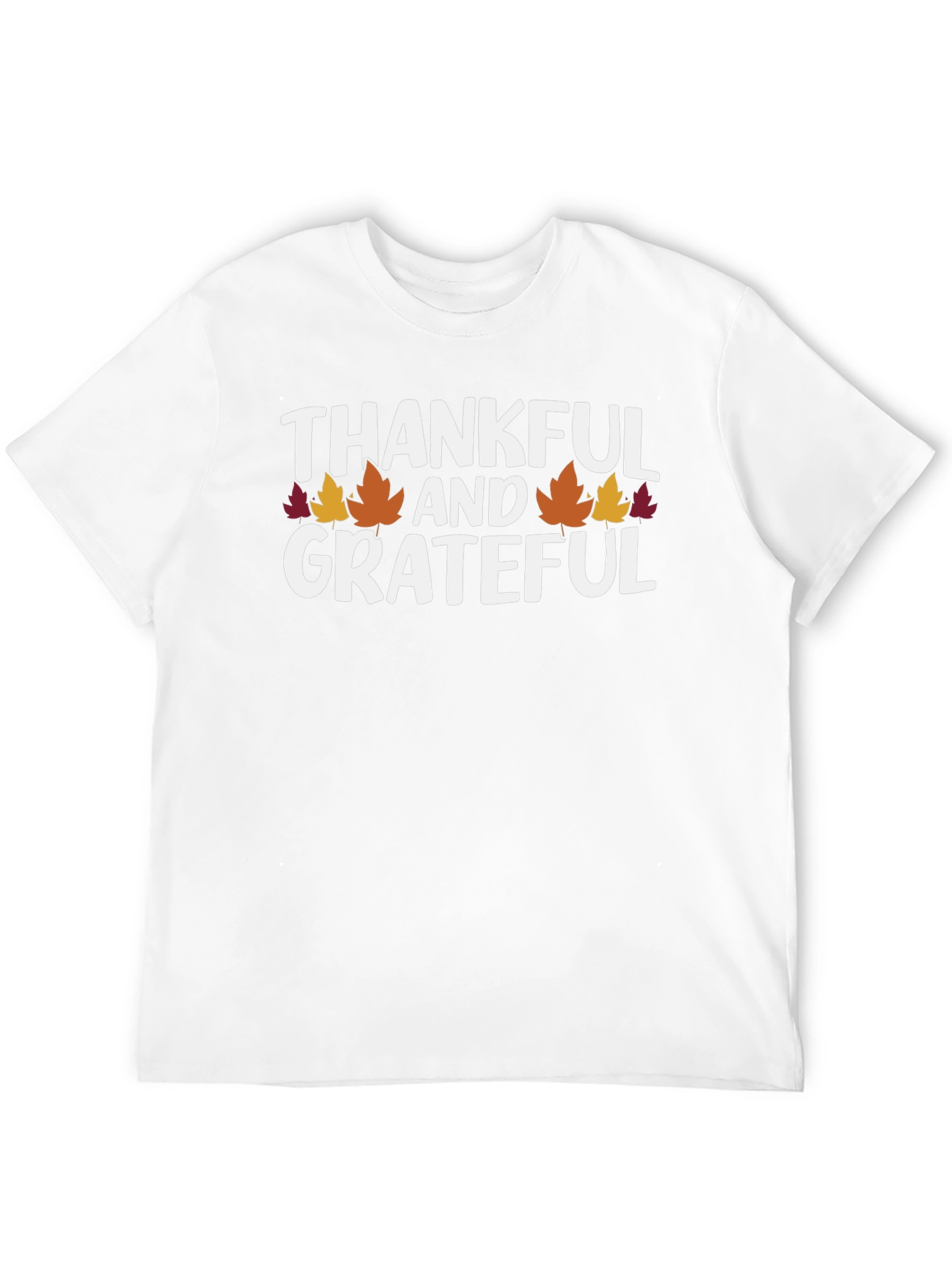 Thankful & Grateful Fall Leaves T-Shirt