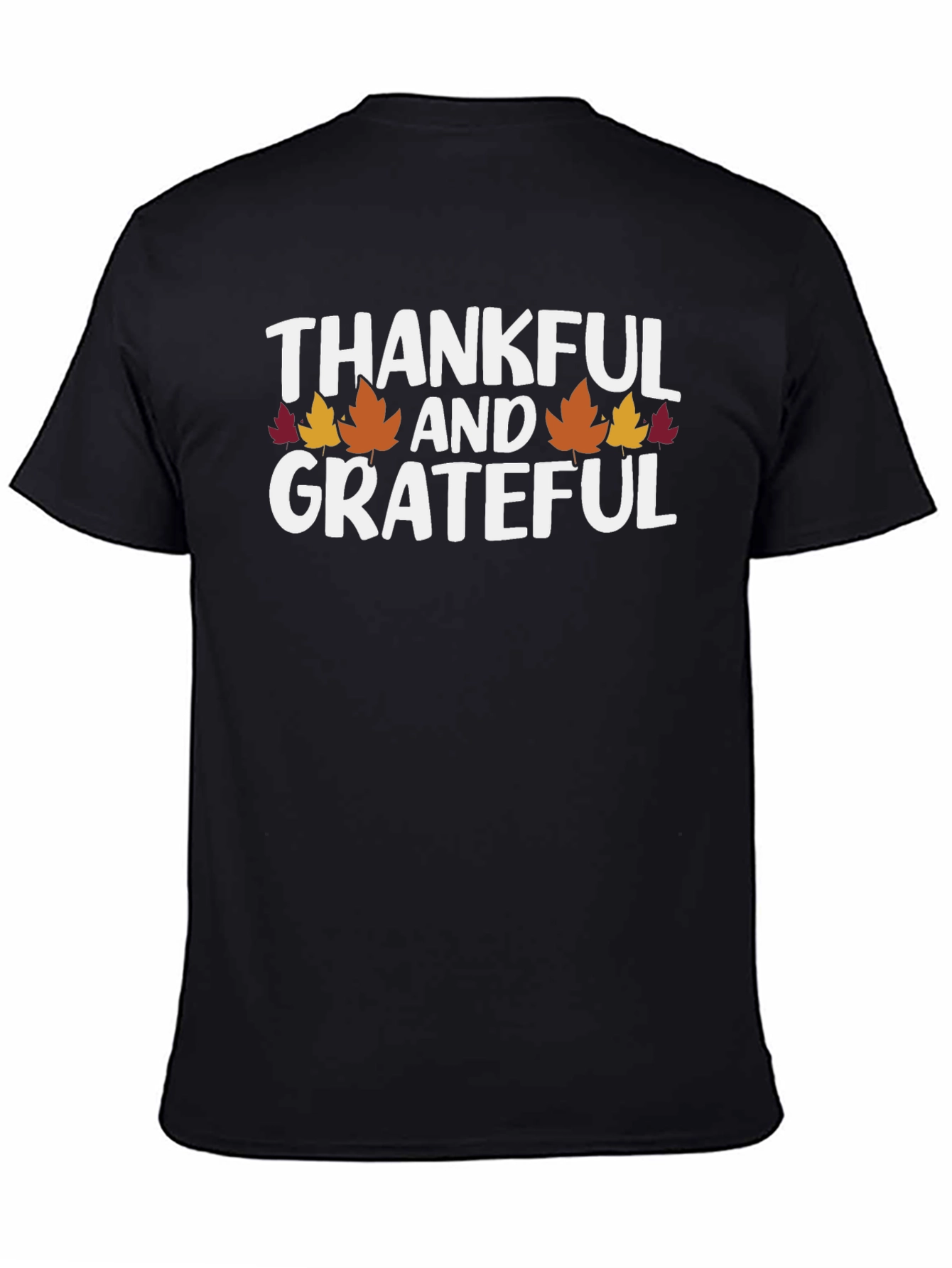 Thankful & Grateful Fall Leaves T-Shirt