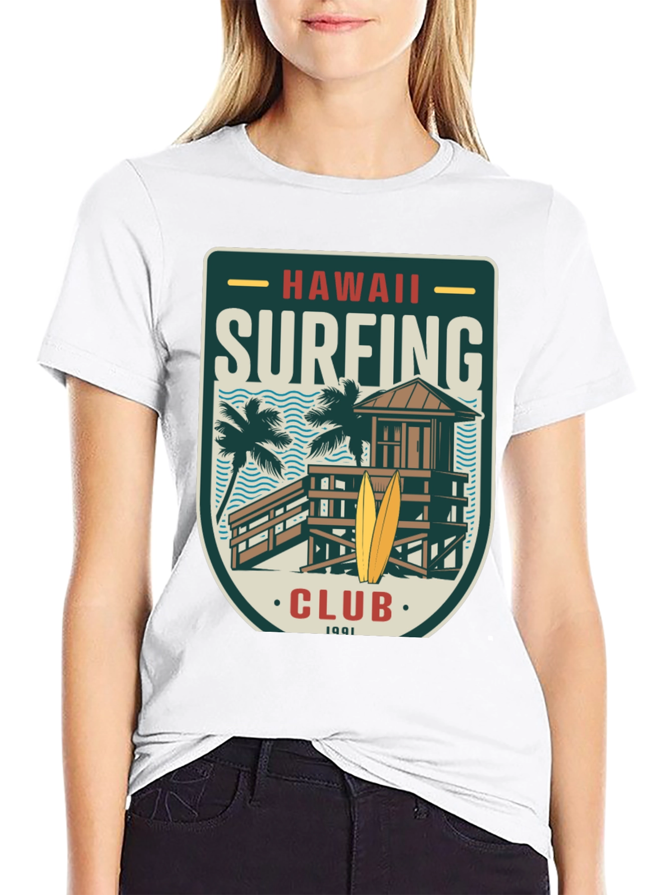 Hawaii Surfing Club Graphic T-Shirt