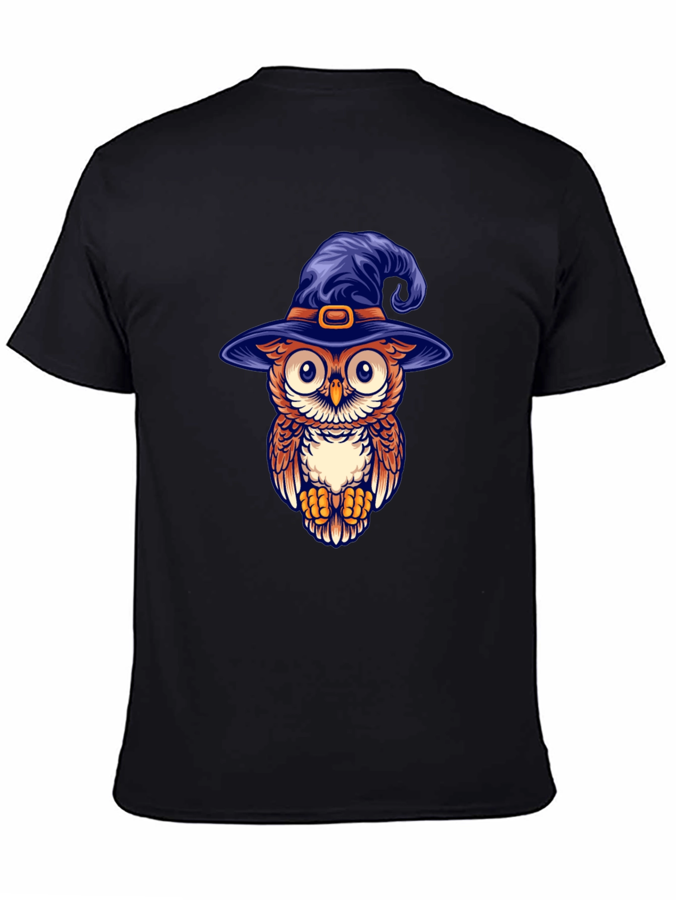 Owl Witch Hat Graphic T-Shirt
