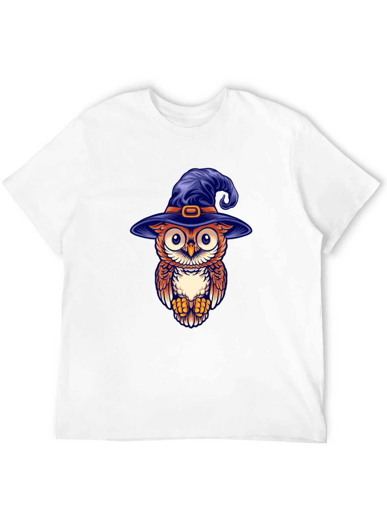 Owl Witch Hat Graphic T-Shirt