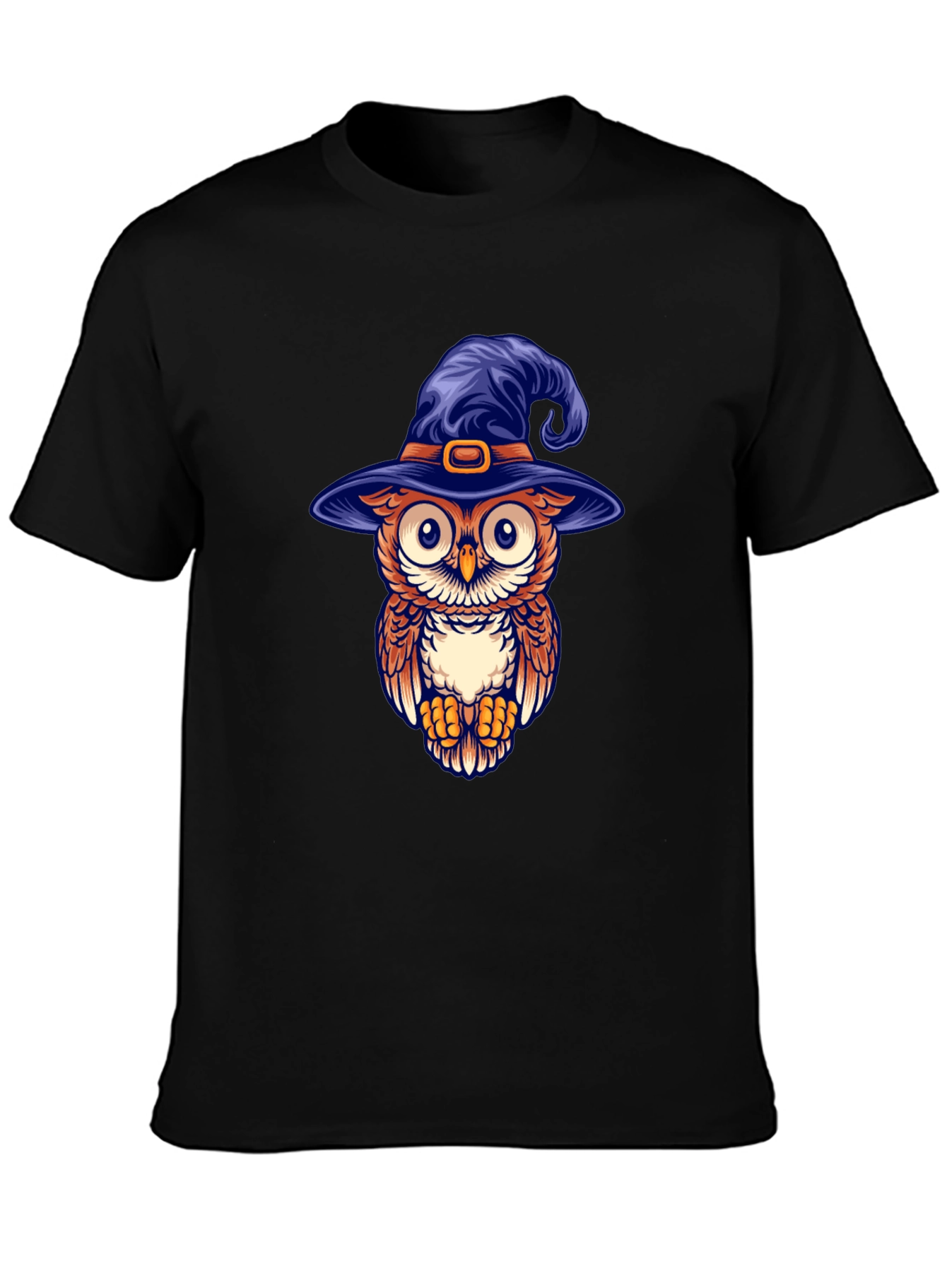 Owl Witch Hat Graphic T-Shirt
