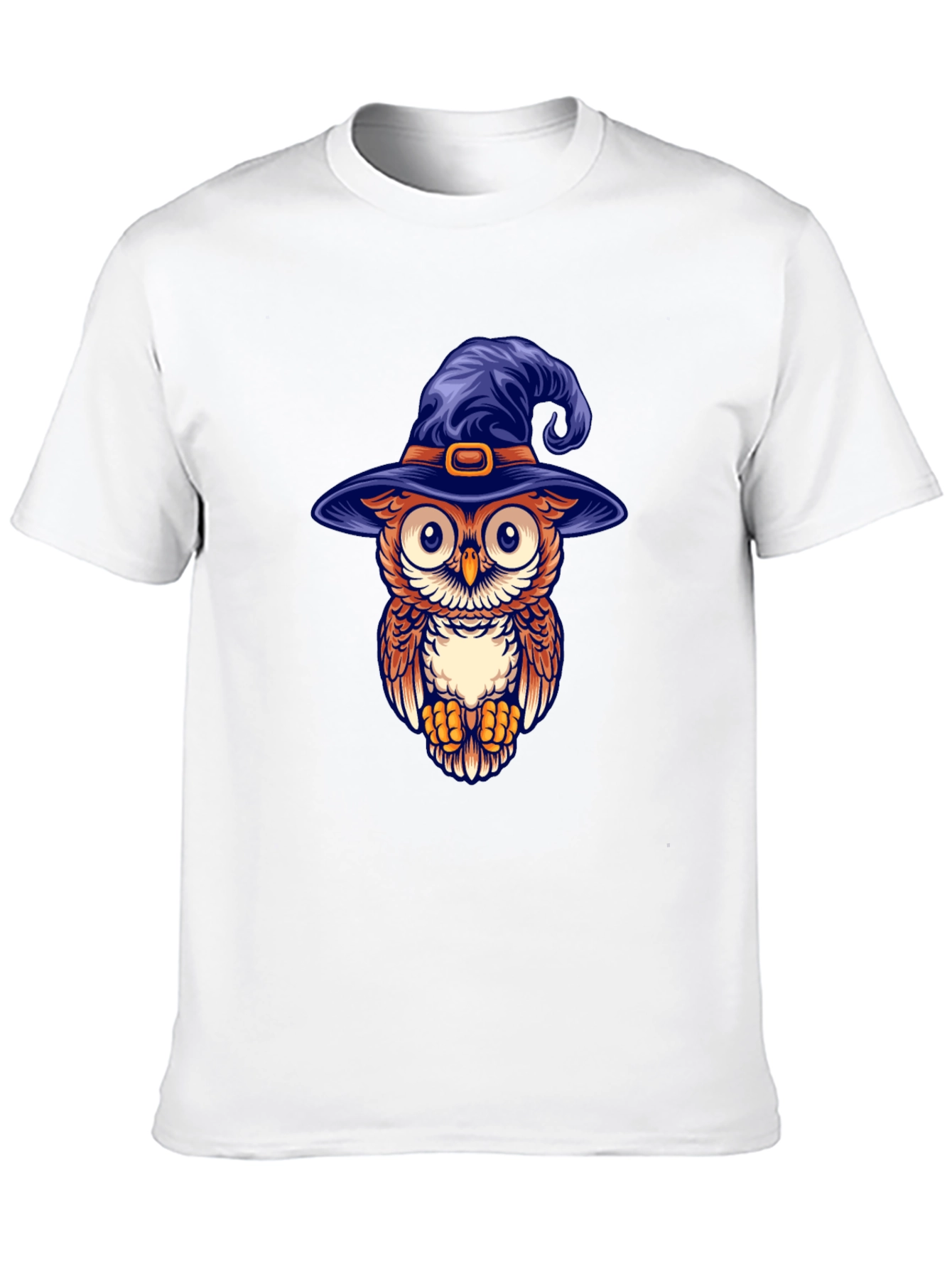 Owl Witch Hat Graphic T-Shirt