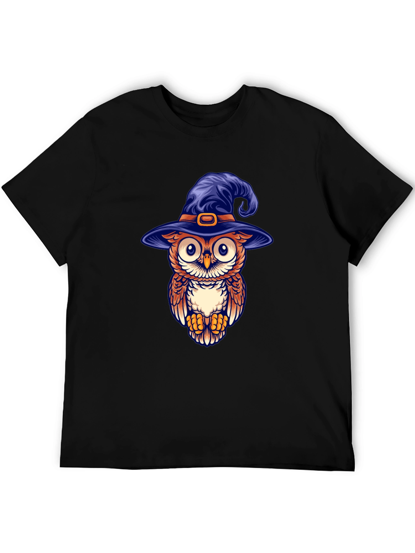 Owl Witch Hat Graphic T-Shirt