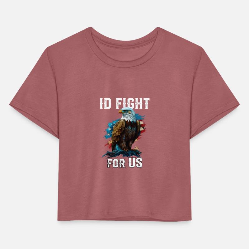 I'd Fight for US American Bald Eagle America USA