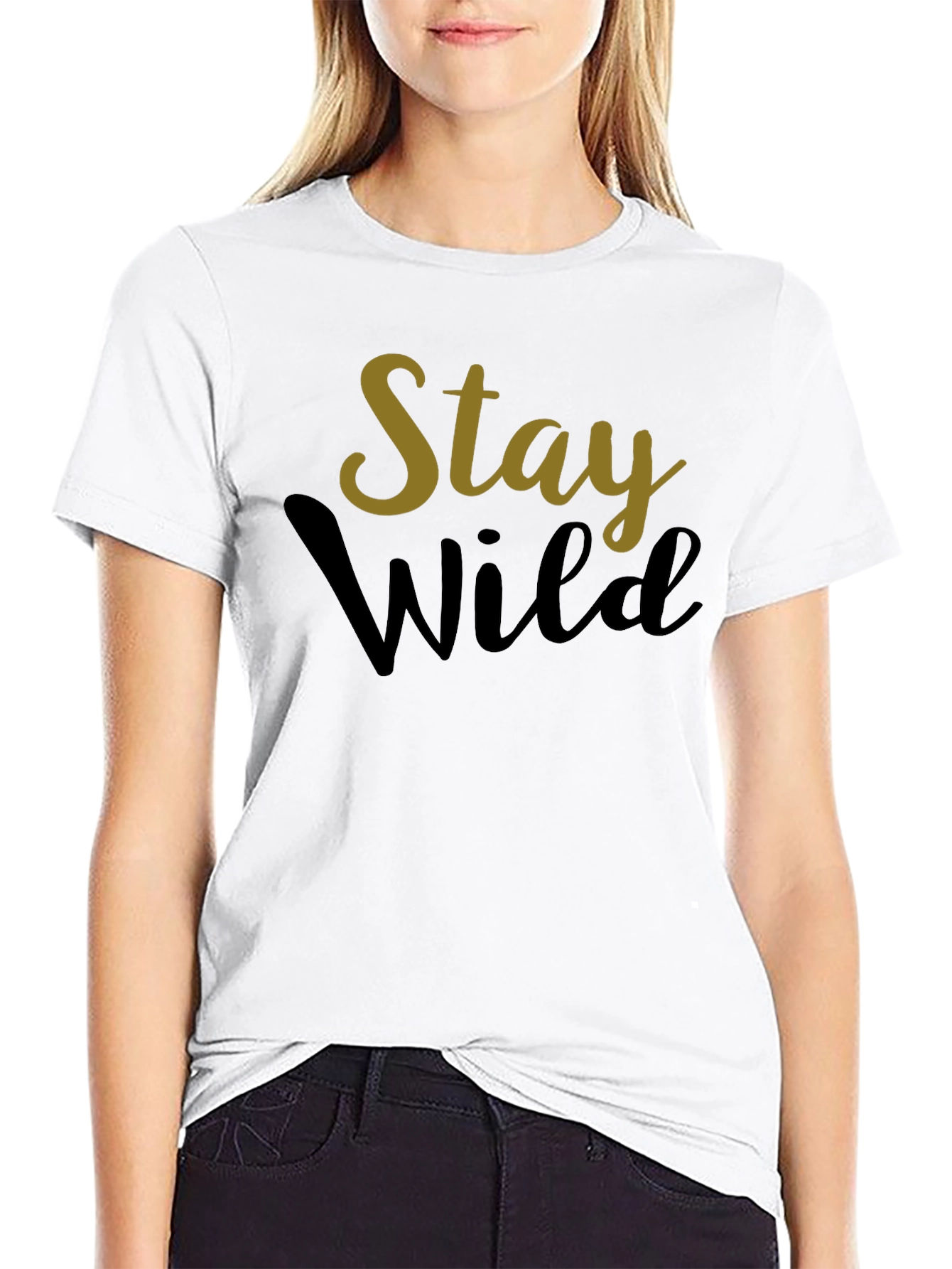 Stay Wild Black Graphic Tee