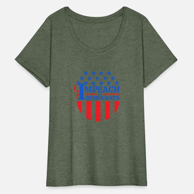 Impeach All Democrats Circle Flag Stars 'N Stripes
