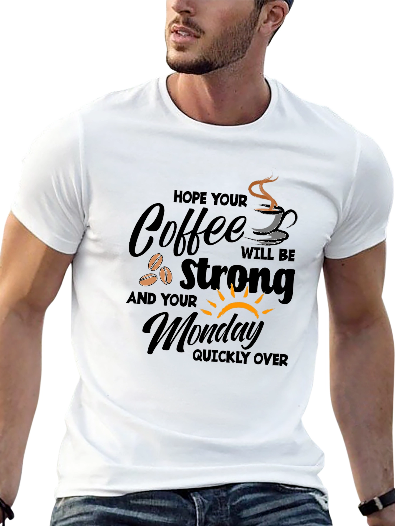 Coffee Monday Graphic T-Shirt - Strong Coffee Lover Gift
