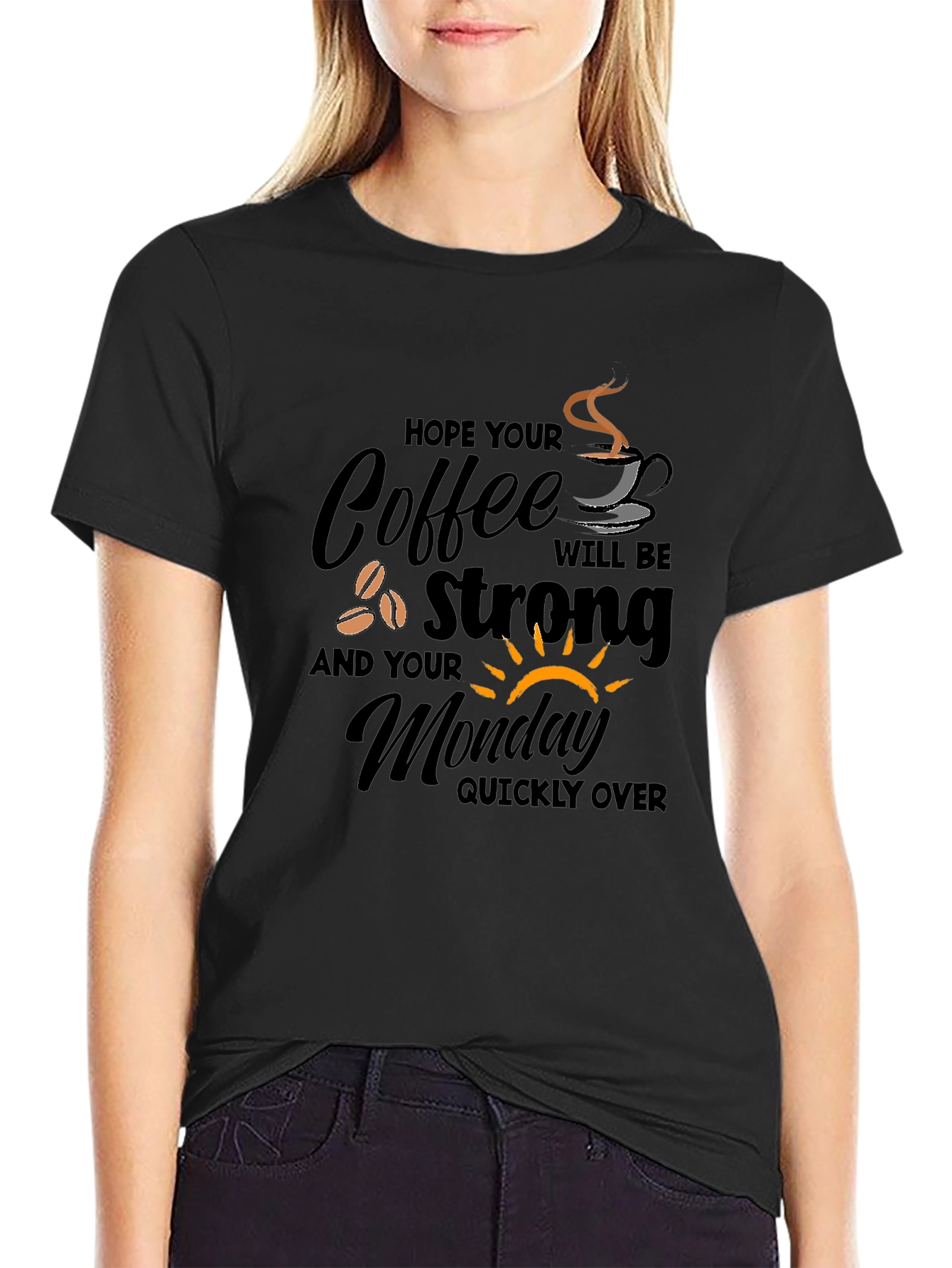 Coffee Monday Graphic T-Shirt - Strong Coffee Lover Gift