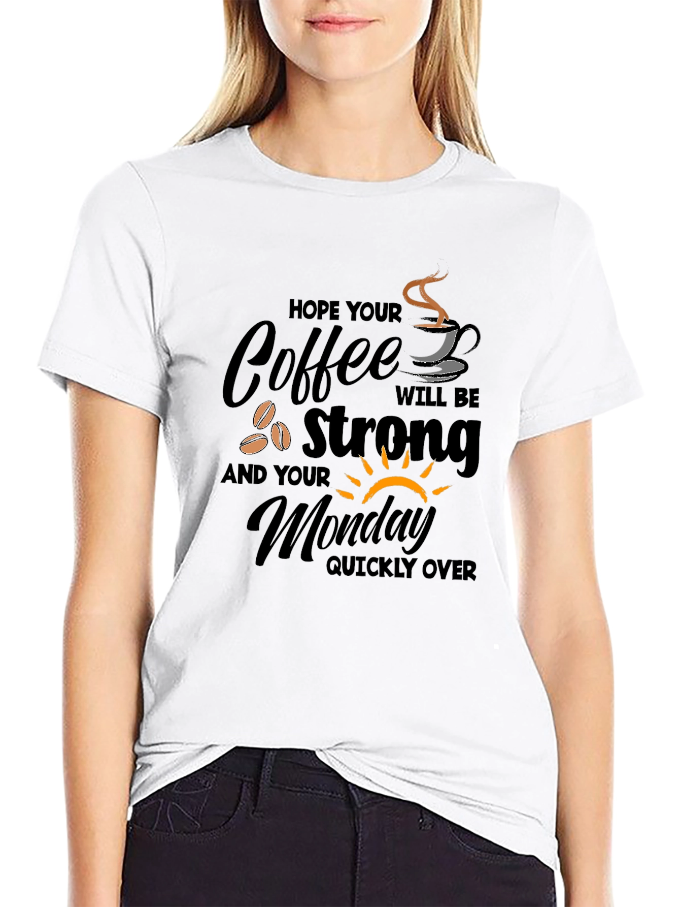 Coffee Monday Graphic T-Shirt - Strong Coffee Lover Gift
