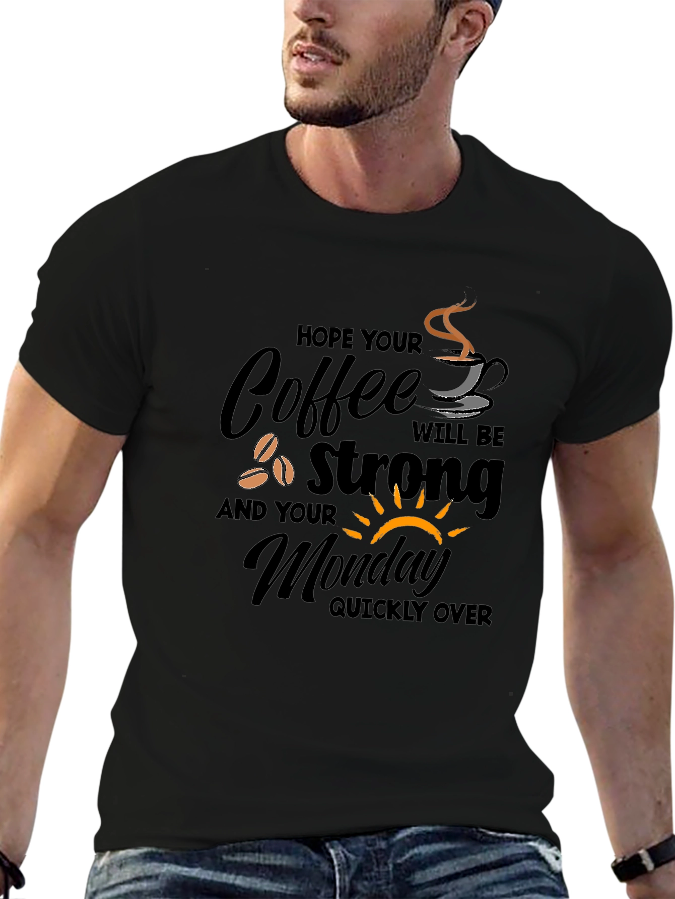 Coffee Monday Graphic T-Shirt - Strong Coffee Lover Gift