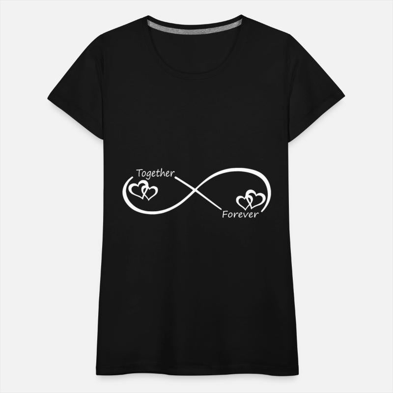 Infinity Together forever heart - white