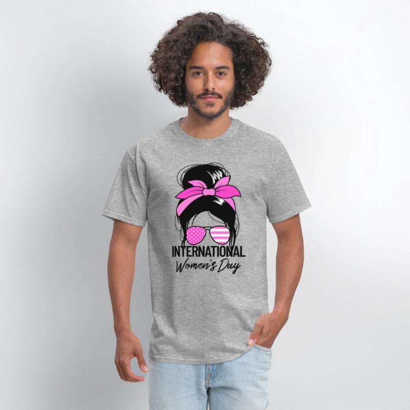 International Women's Day Messy Bun March 8