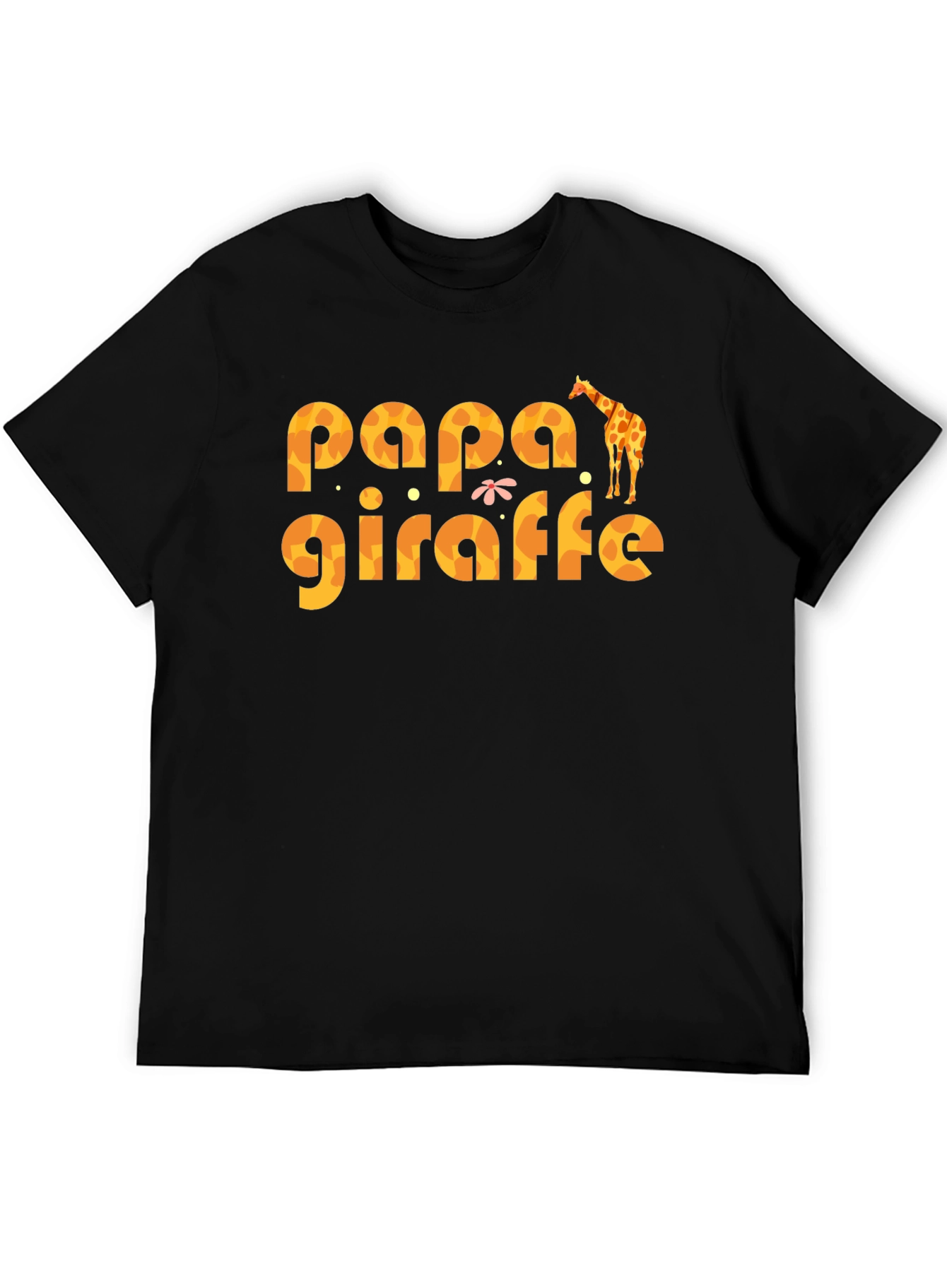 Papa Giraffe Graphic T-Shirt - Fun Dad Tee