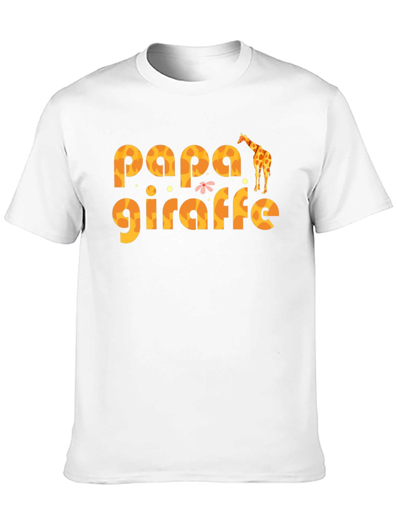 Papa Giraffe Graphic T-Shirt - Fun Dad Tee