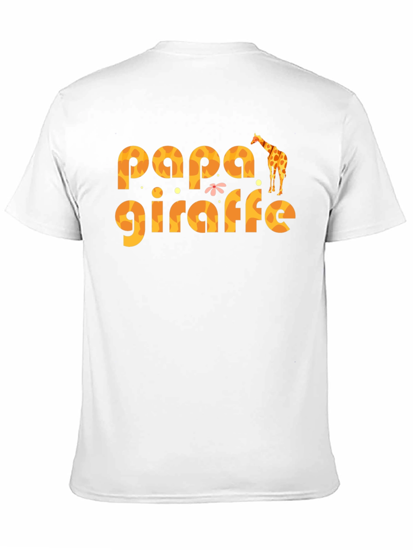 Papa Giraffe Graphic T-Shirt - Fun Dad Tee