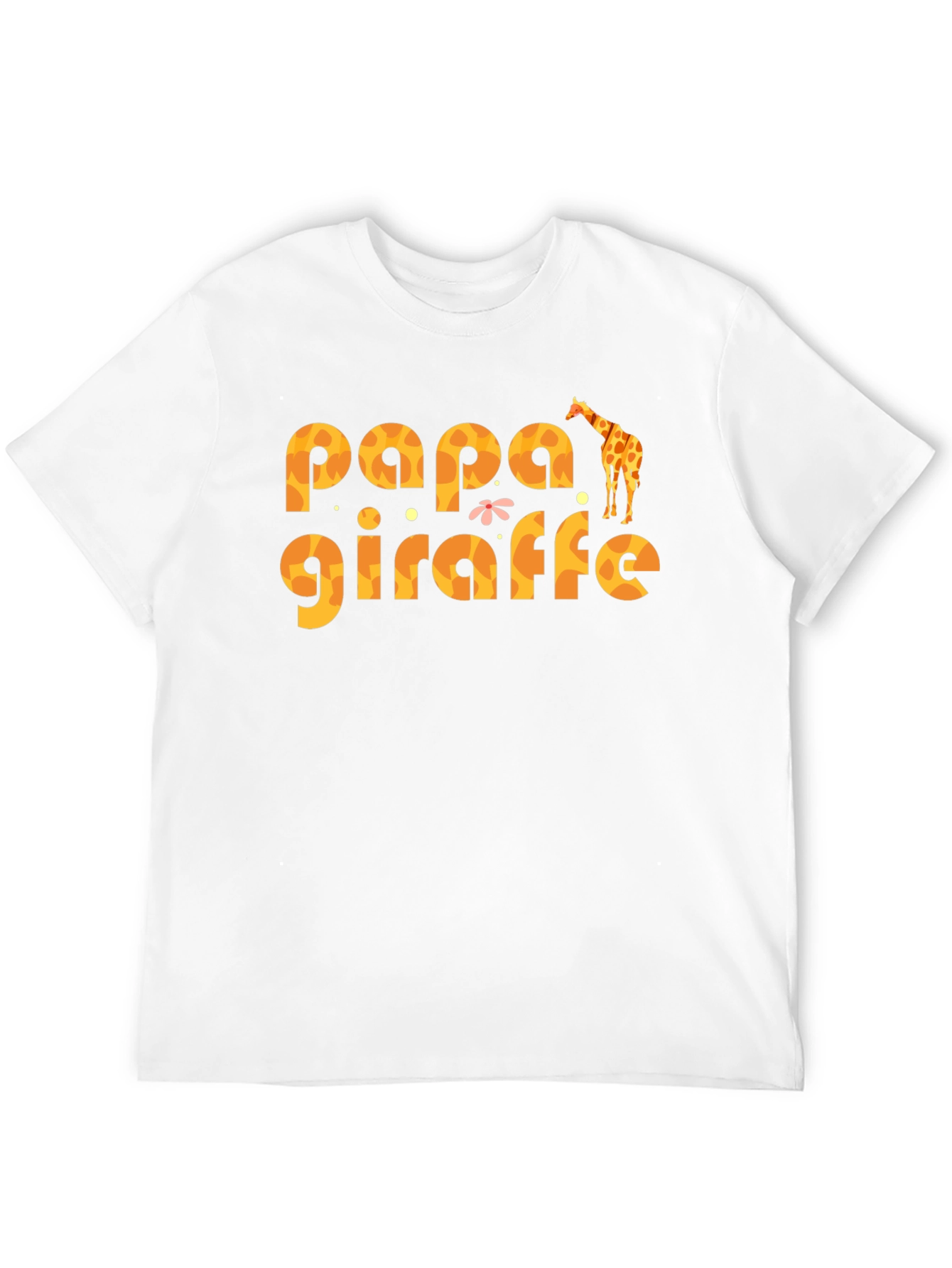 Papa Giraffe Graphic T-Shirt - Fun Dad Tee