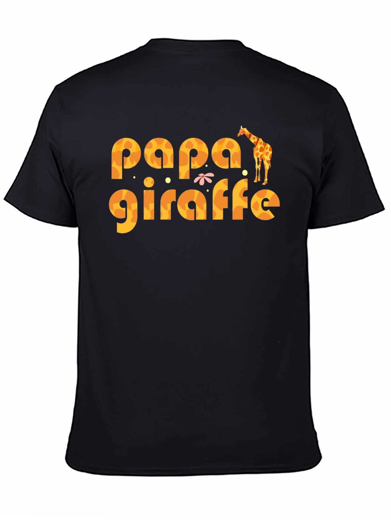 Papa Giraffe Graphic T-Shirt - Fun Dad Tee