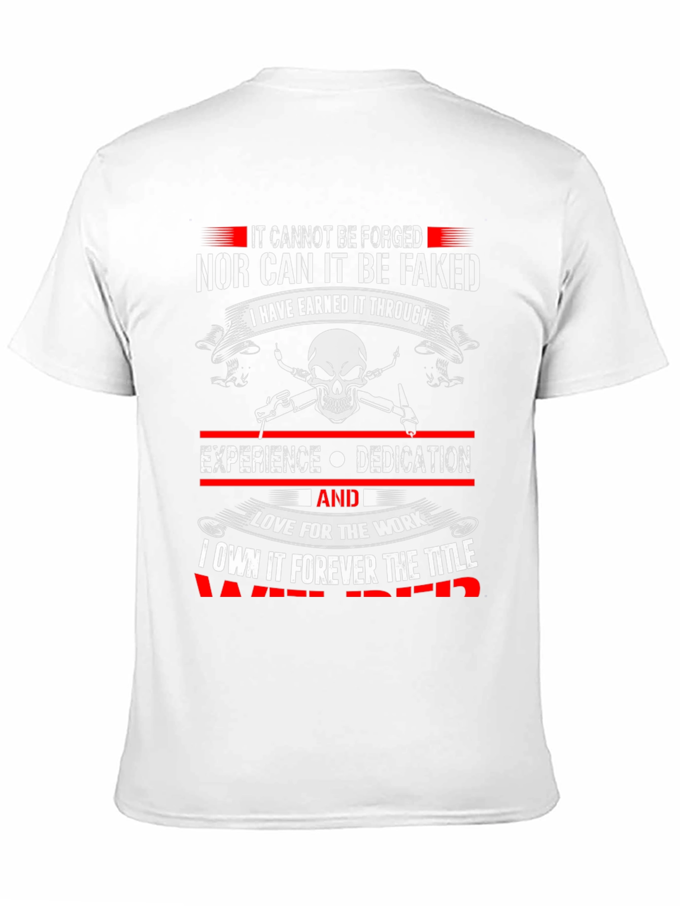 Welder Earned Skull Graphic T-Shirt
