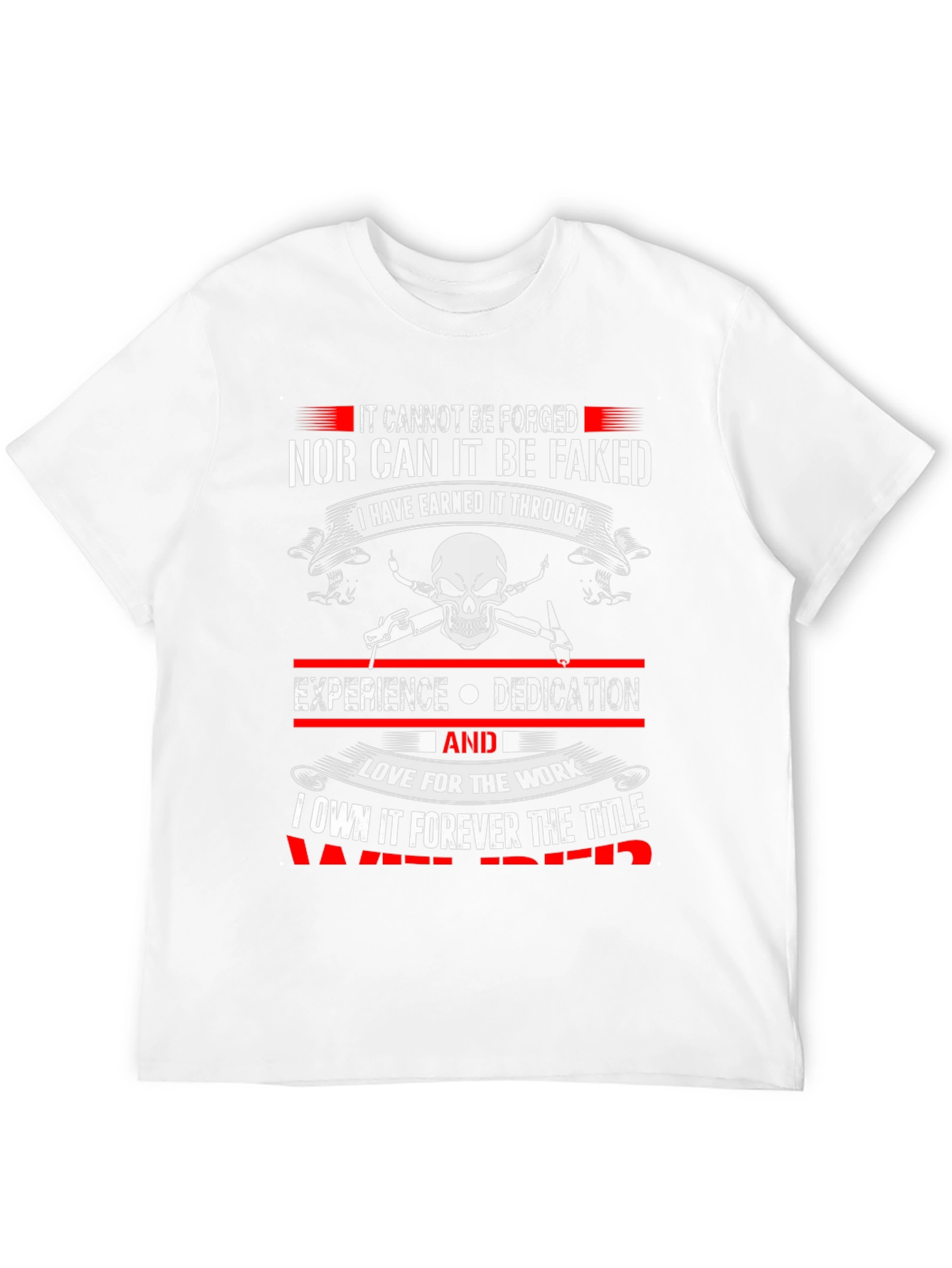 Welder Earned Skull Graphic T-Shirt