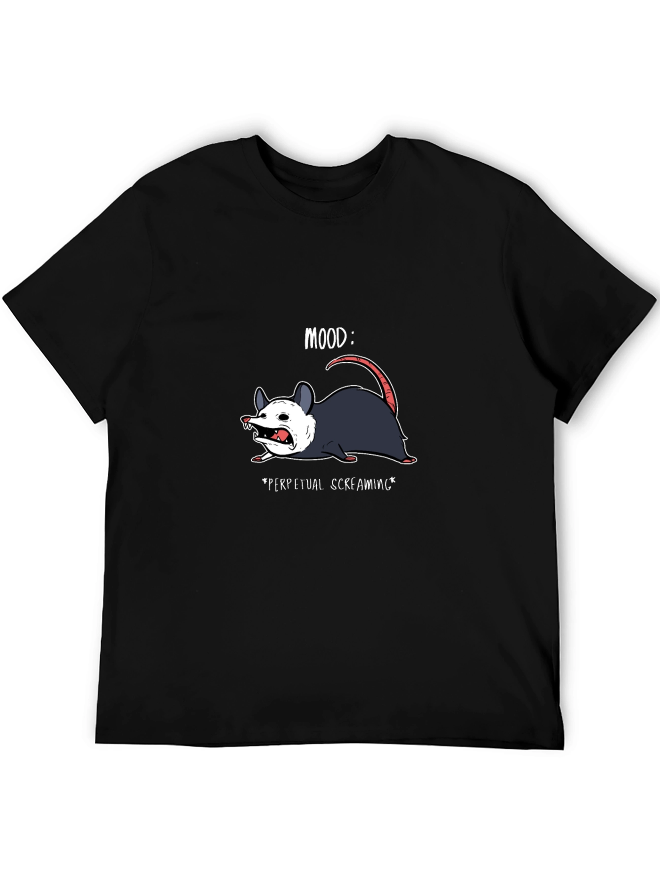 Mood: Perpetual Screaming Opossum Graphic Tee