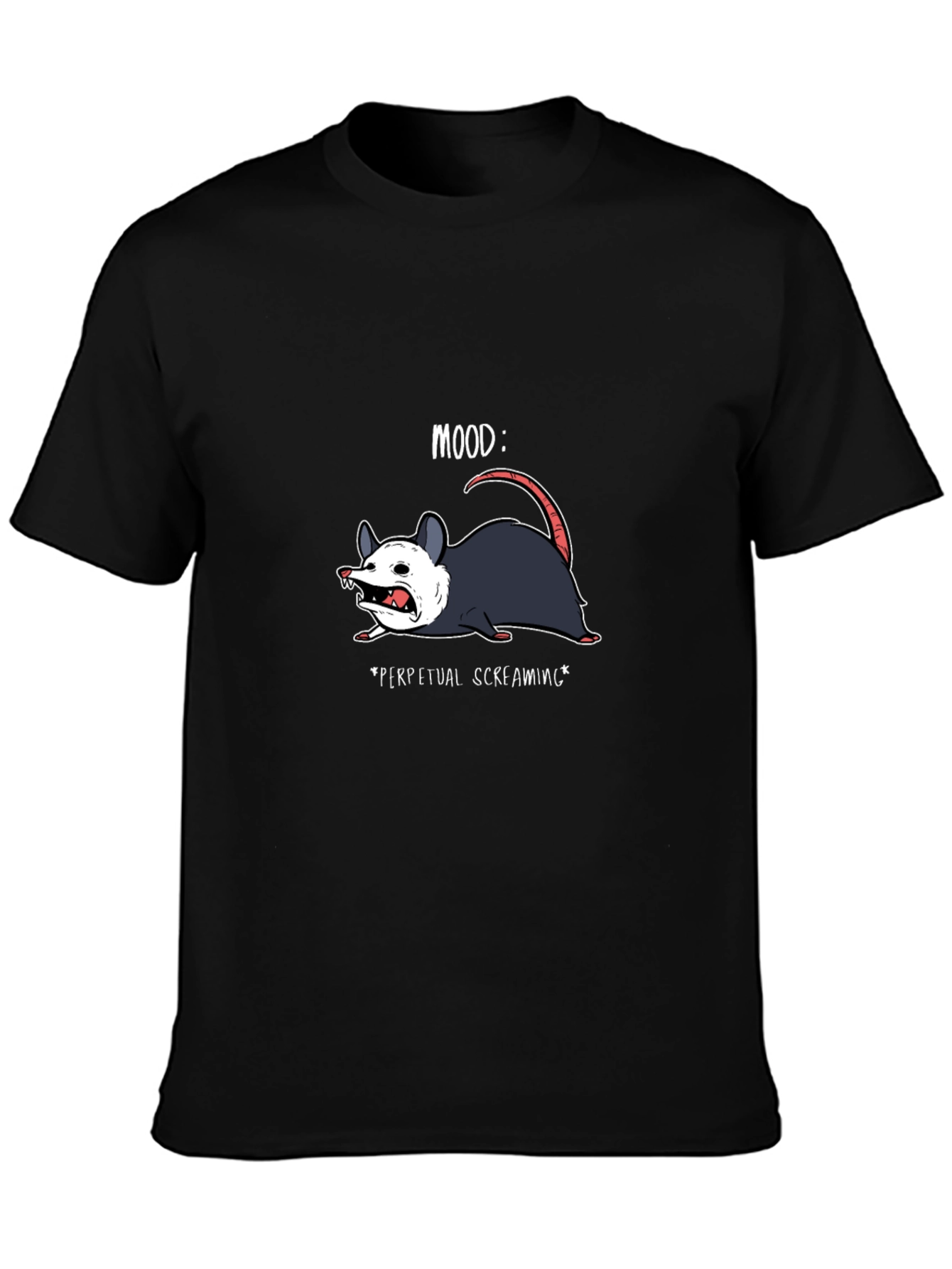 Mood: Perpetual Screaming Opossum Graphic Tee