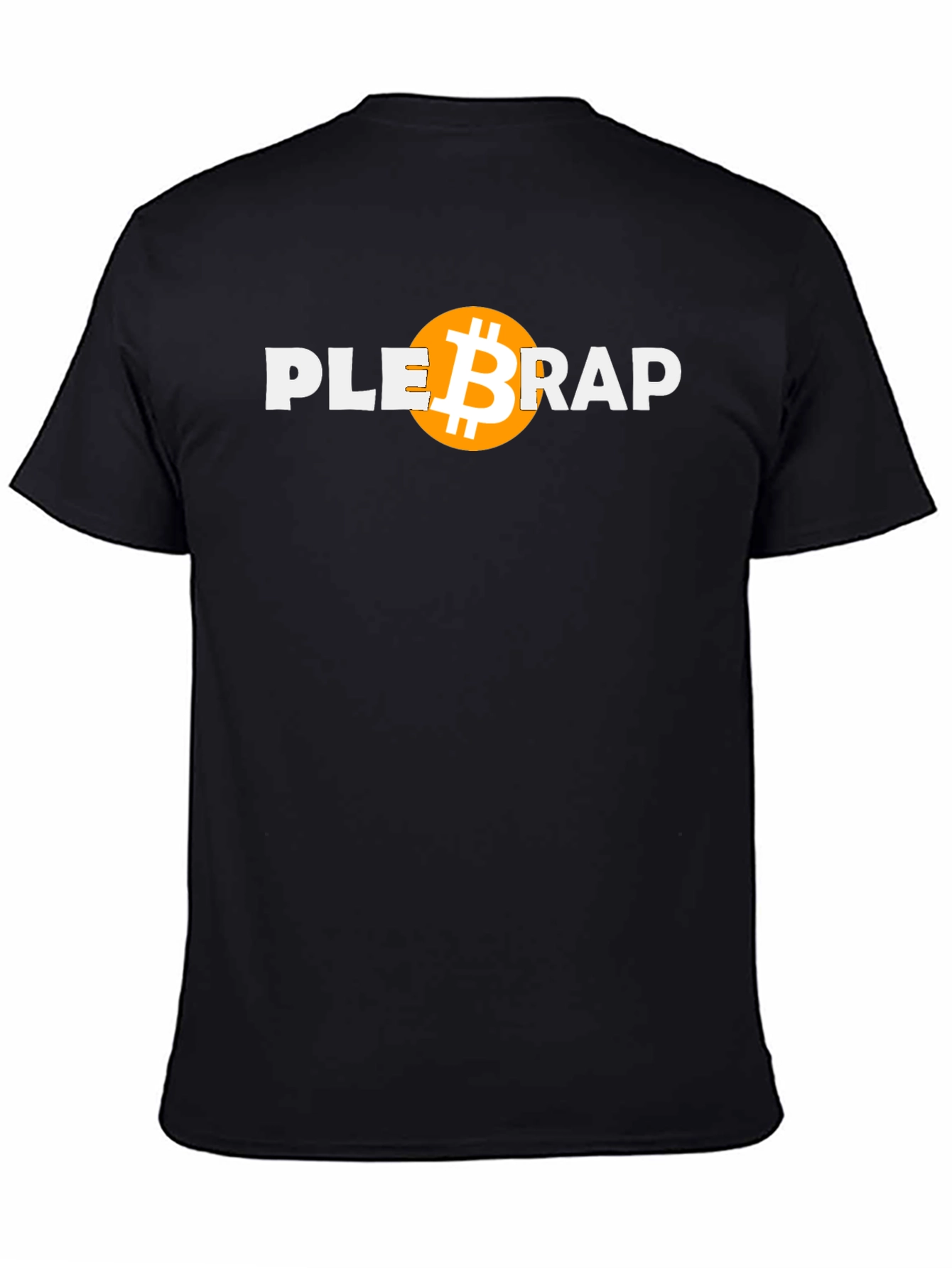 Plebra Bitcoin Graphic T-Shirt - Black