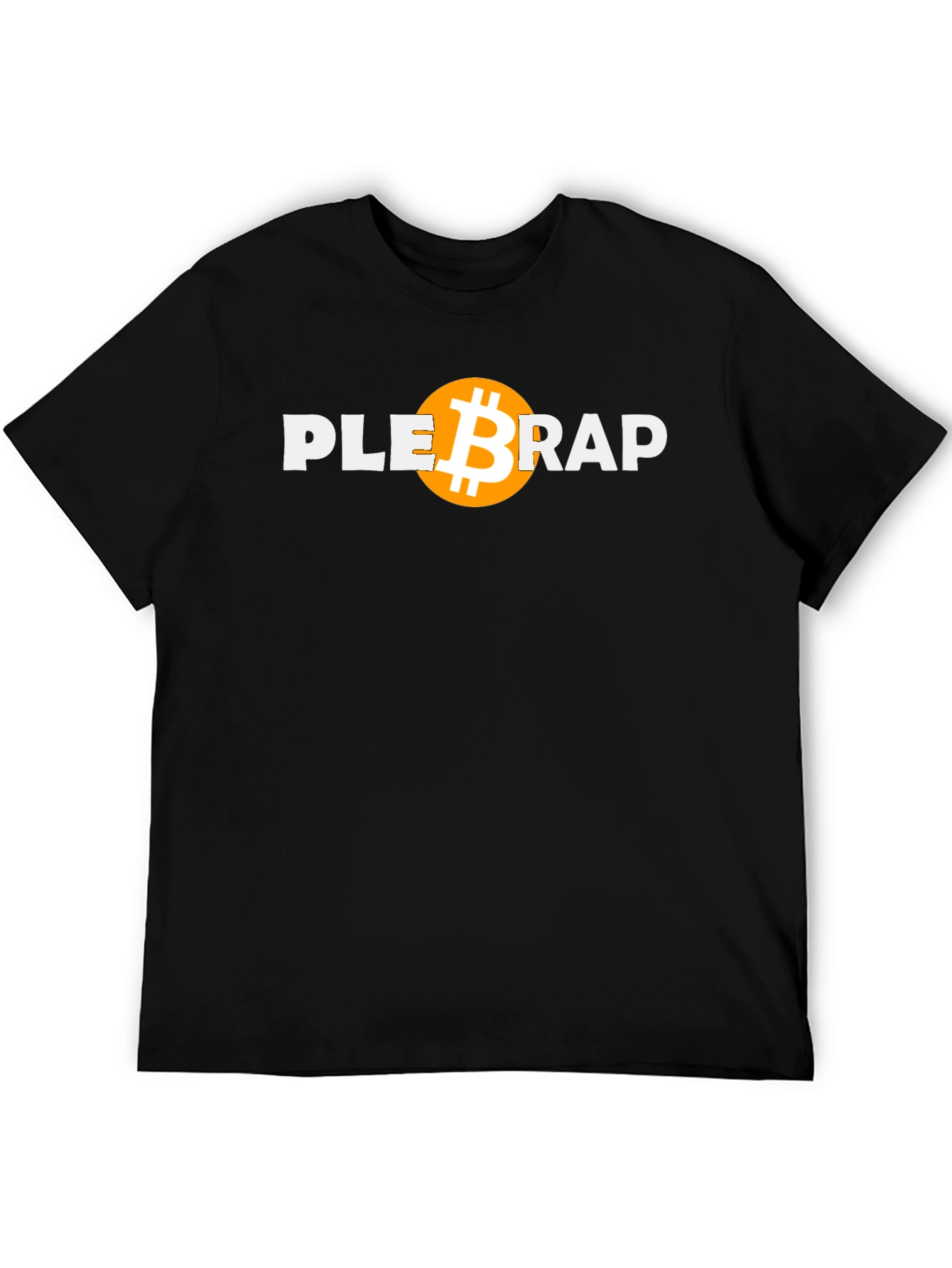 Plebra Bitcoin Graphic T-Shirt - Black