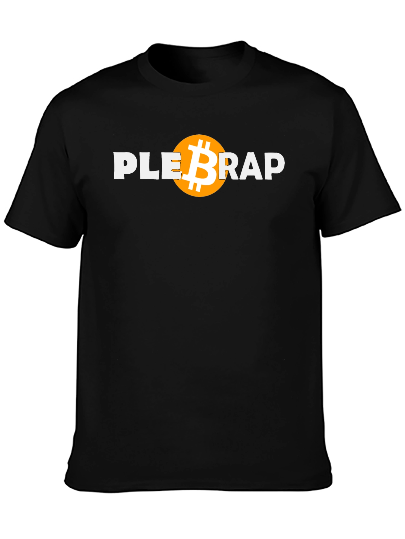 Plebra Bitcoin Graphic T-Shirt - Black