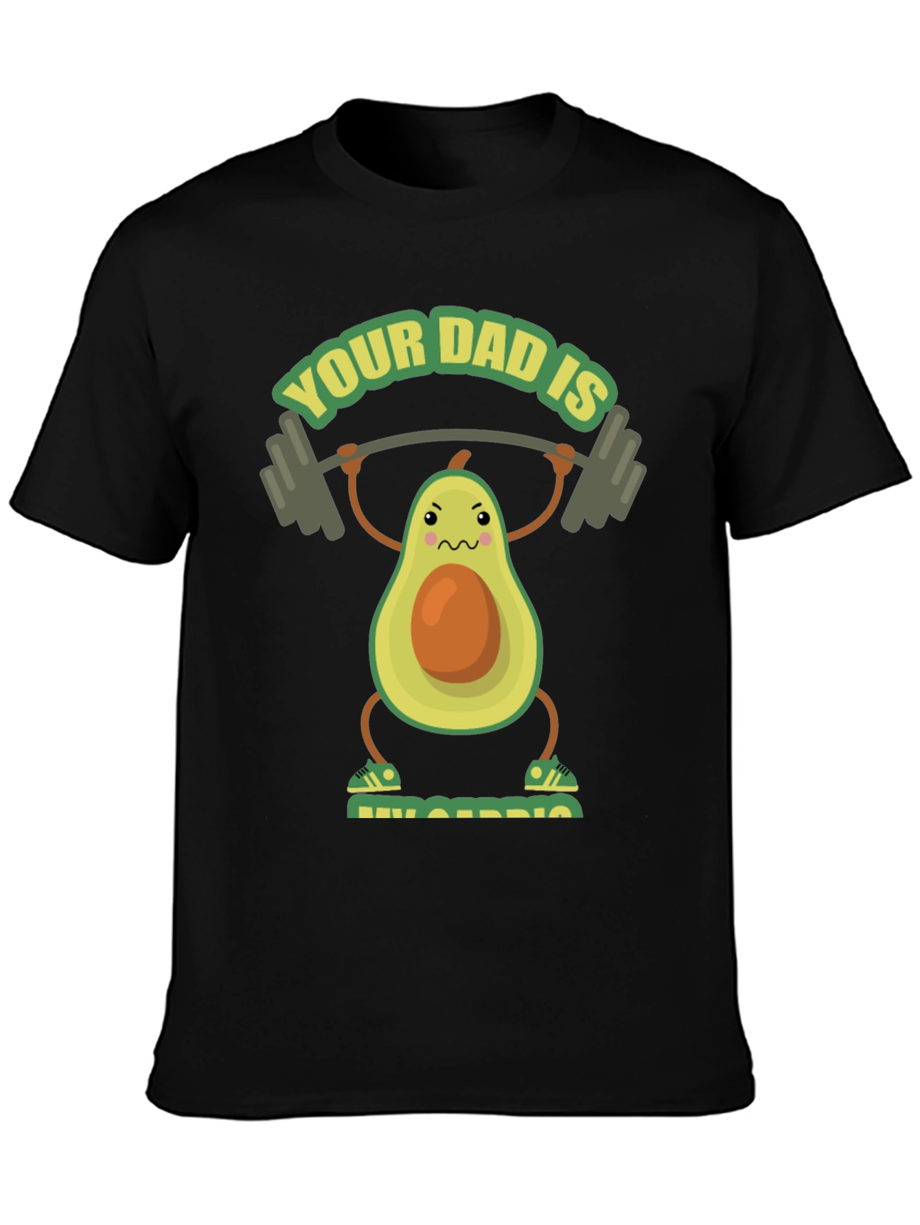 Funny Avocado Dad Lifting T-Shirt