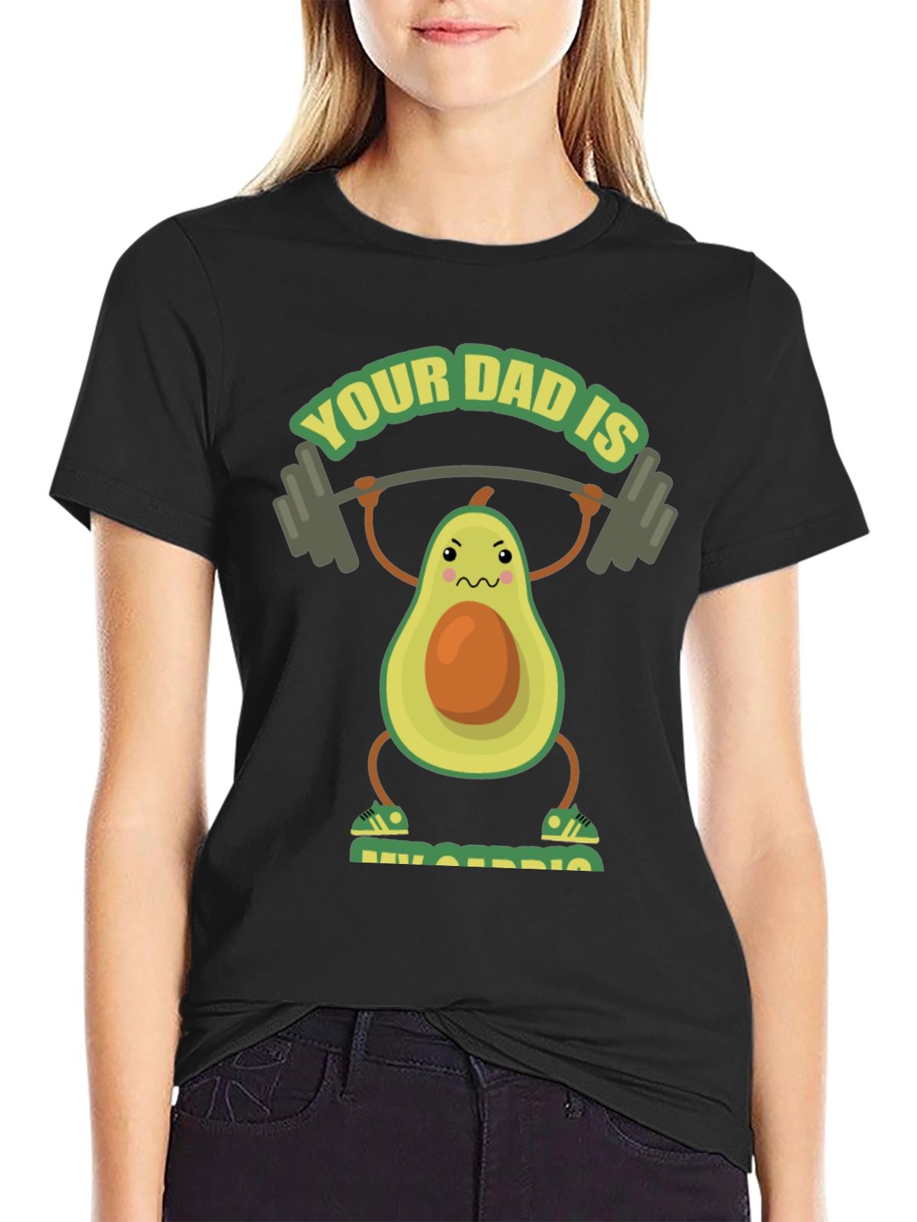 Funny Avocado Dad Lifting T-Shirt