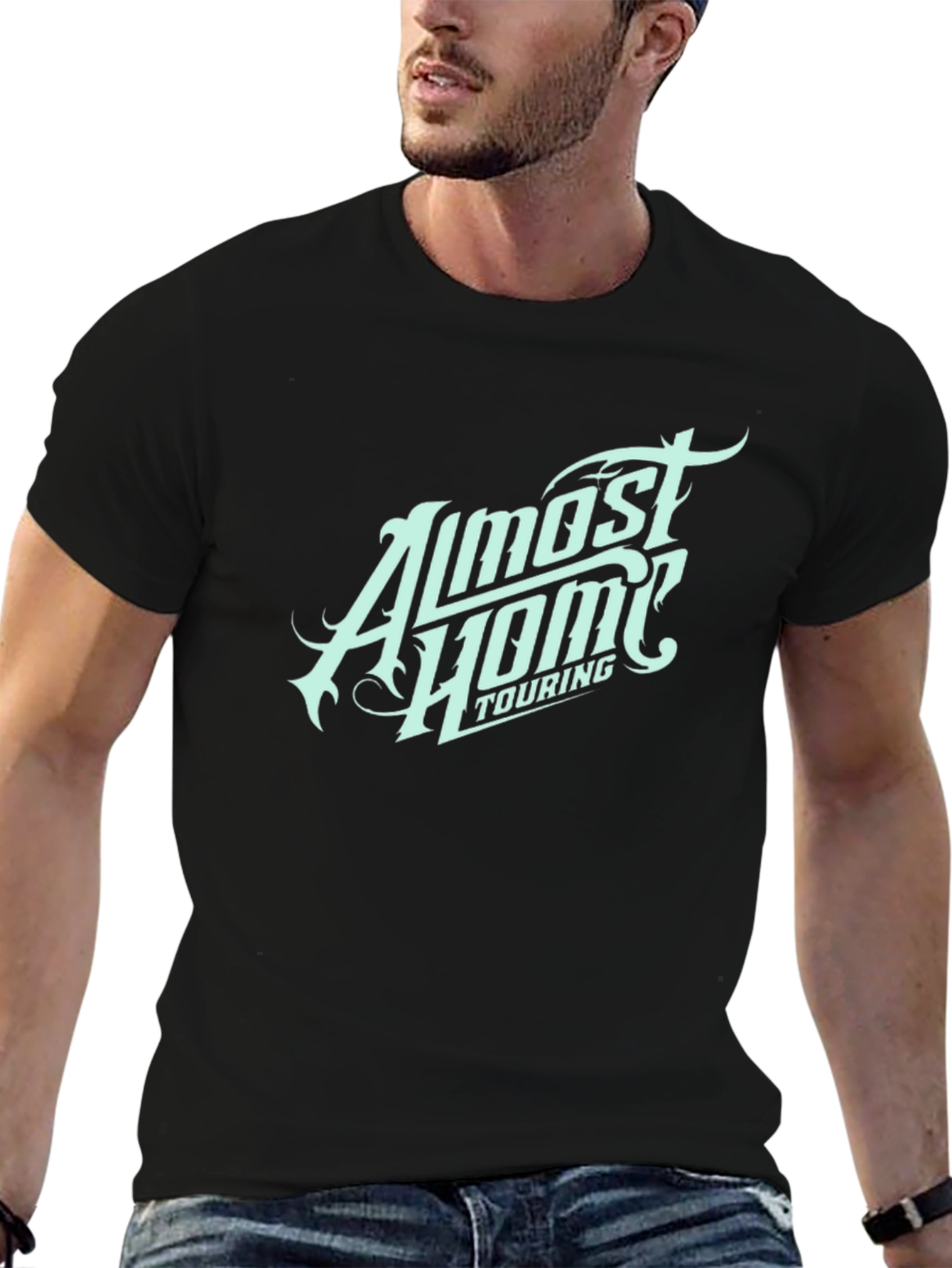 Almost Home Touring Black Graphic Tee