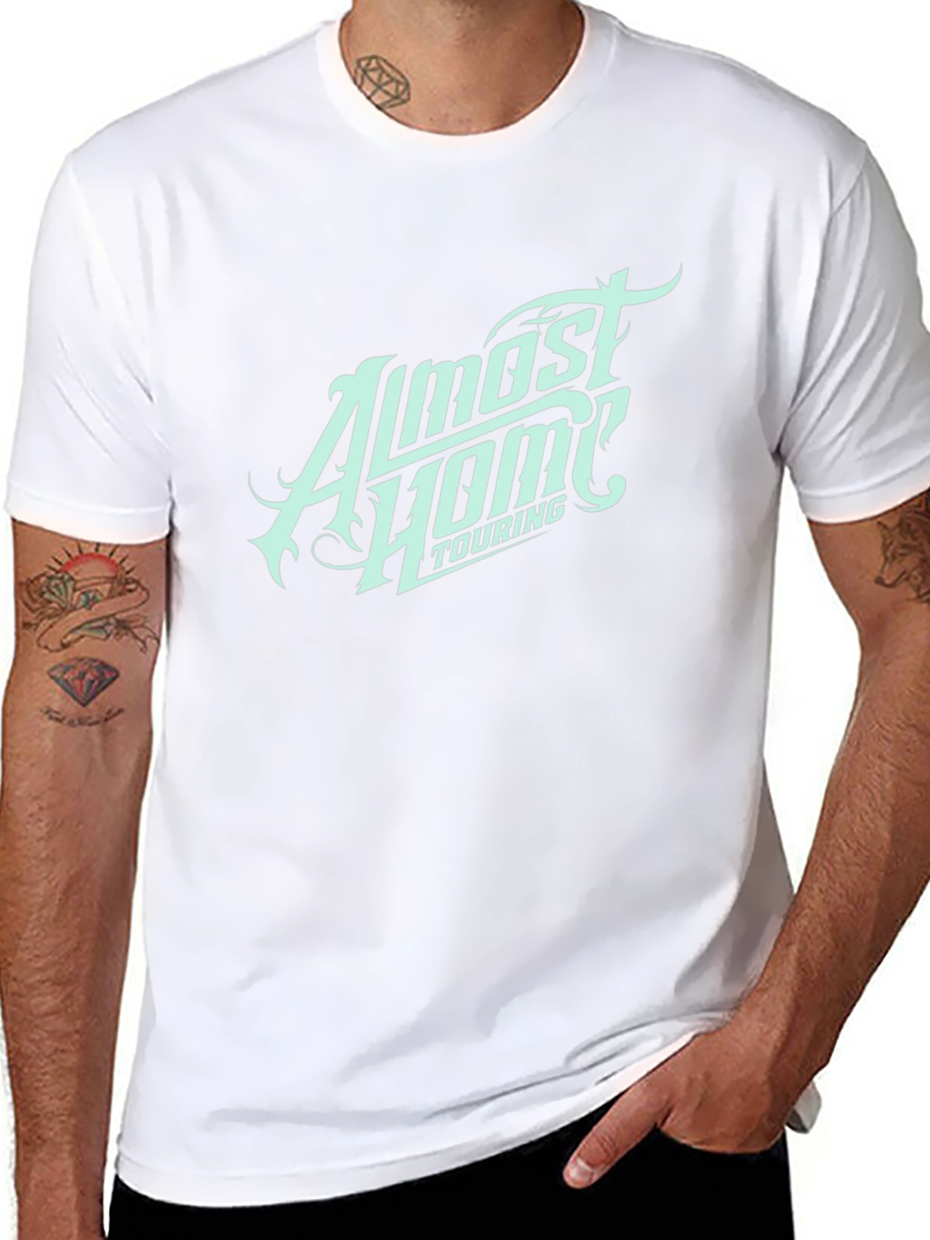 Almost Home Touring Black Graphic Tee