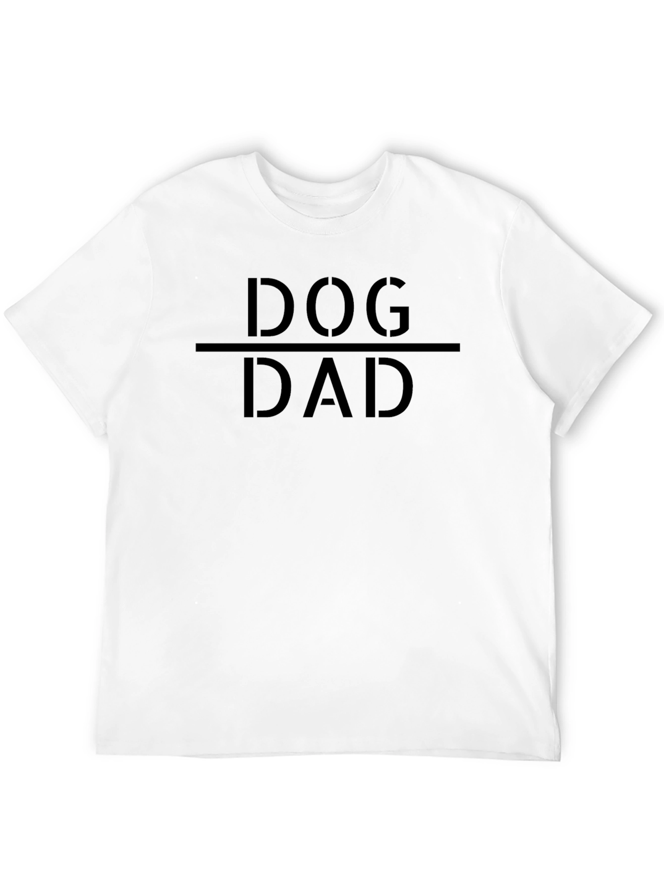 Dog Dad Graphic Tee - Black Cotton T-Shirt