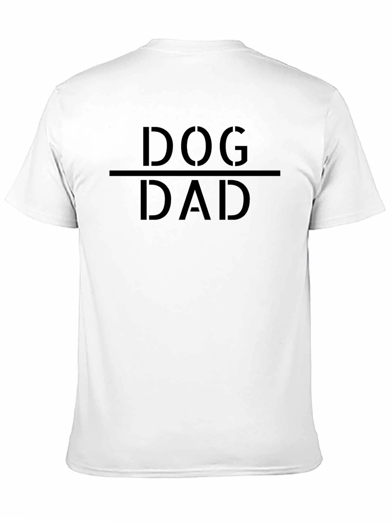 Dog Dad Graphic Tee - Black Cotton T-Shirt