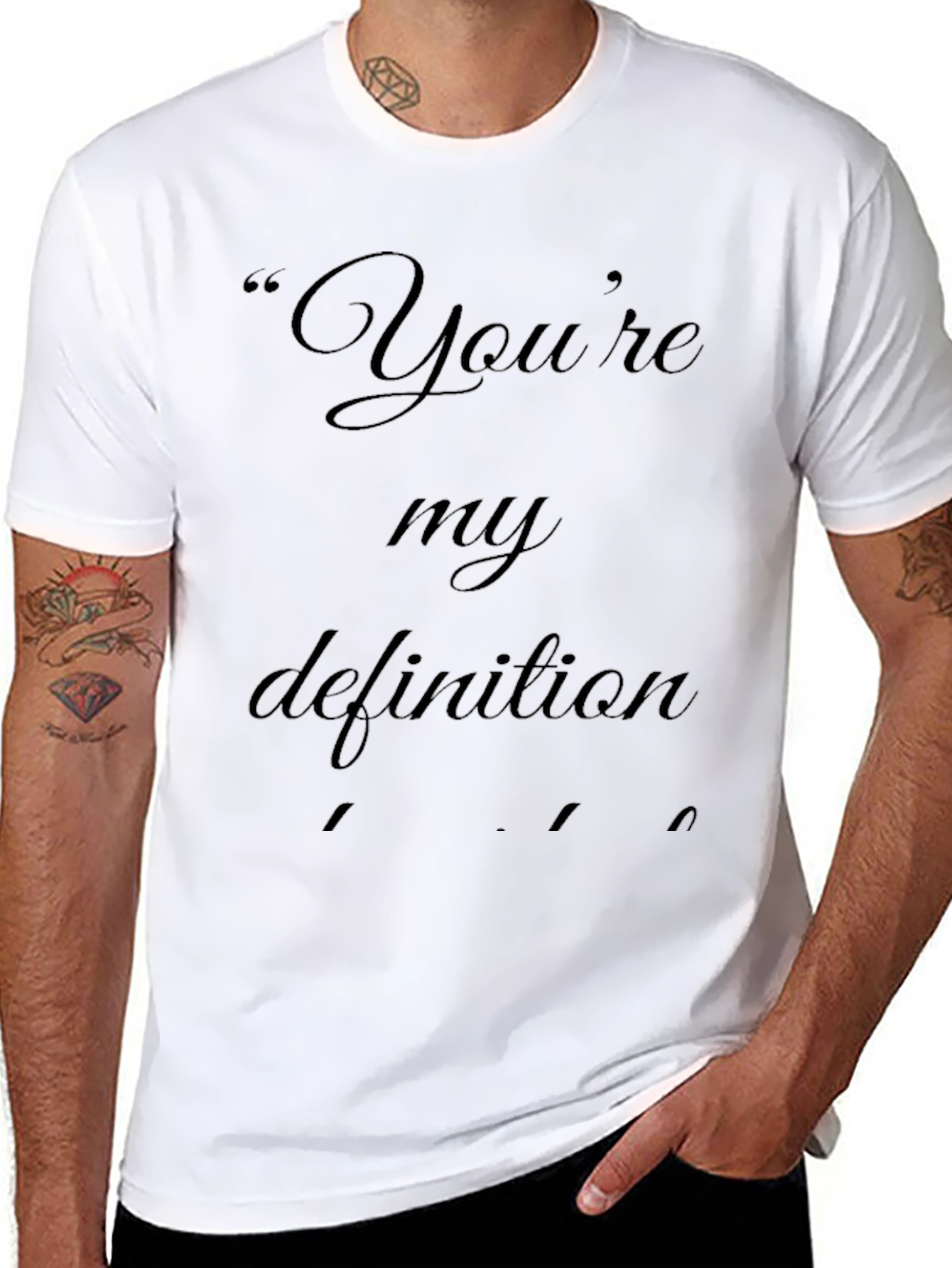 Youre My Definition Black Graphic Tee