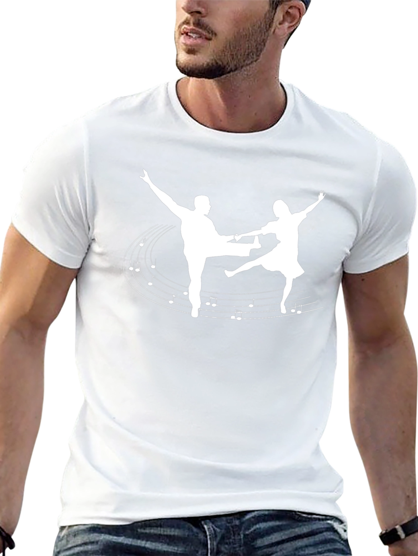 Swing Dance T-Shirt - Music Notes Design
