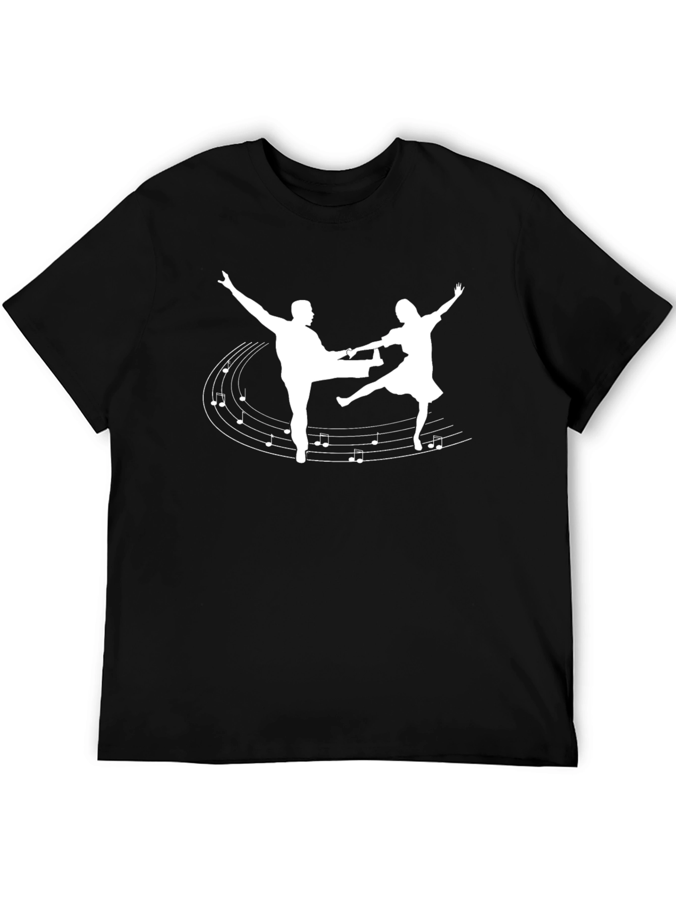 Swing Dance T-Shirt - Music Notes Design
