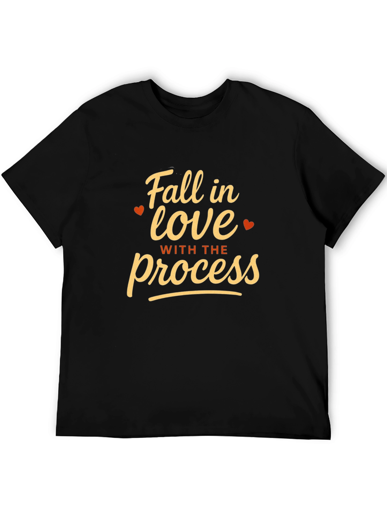 Fall in Love with the Process Black T-Shirt