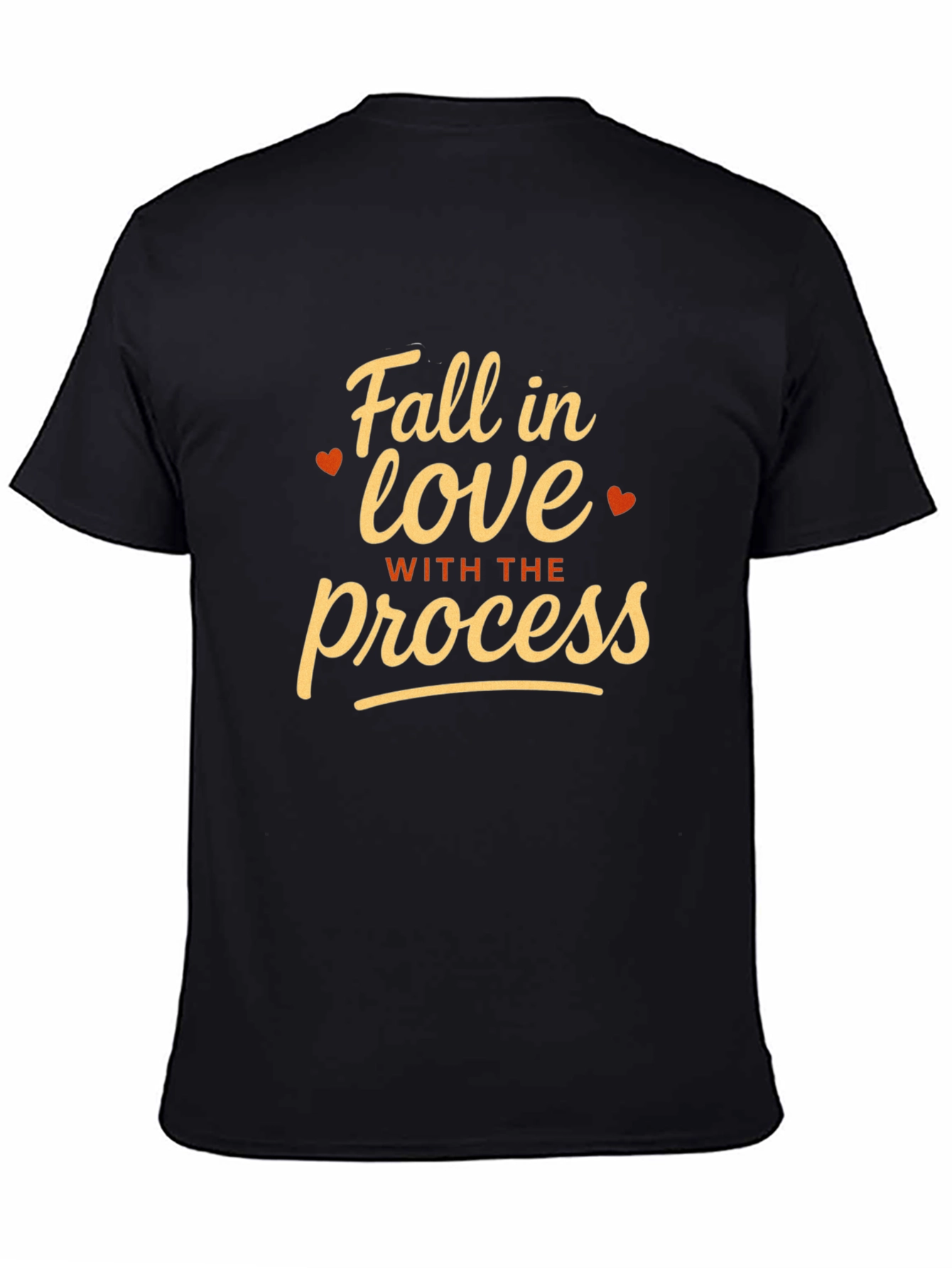 Fall in Love with the Process Black T-Shirt