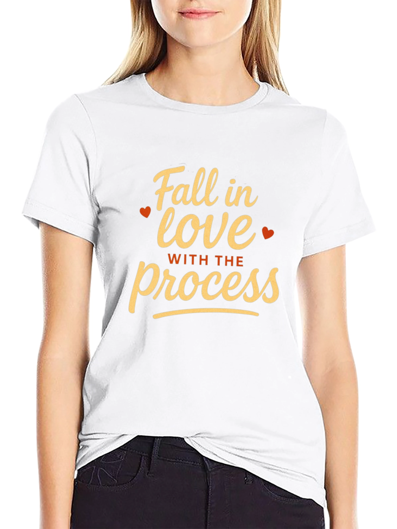 Fall in Love with the Process Black T-Shirt
