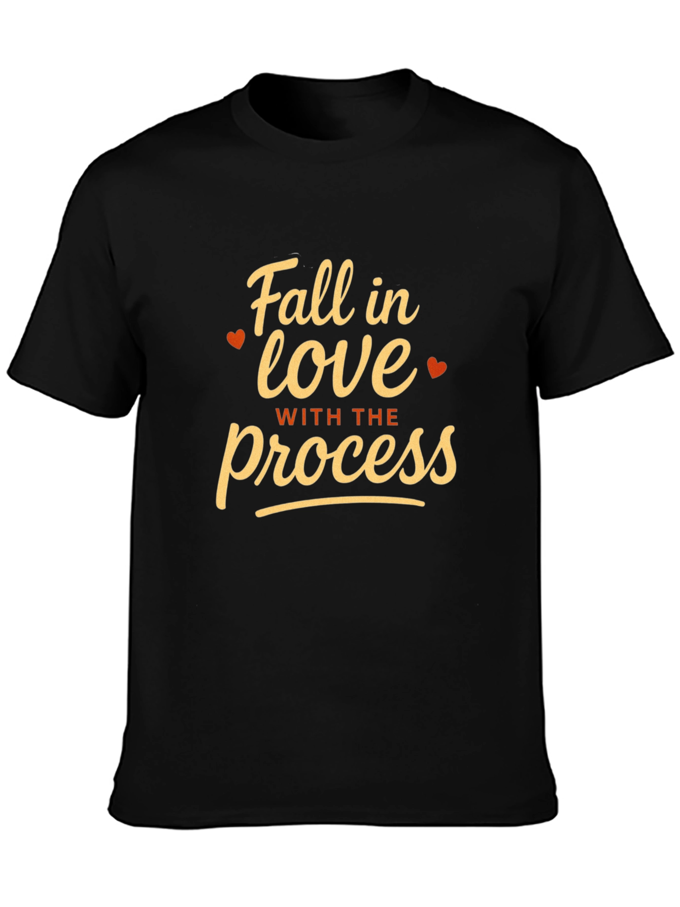 Fall in Love with the Process Black T-Shirt