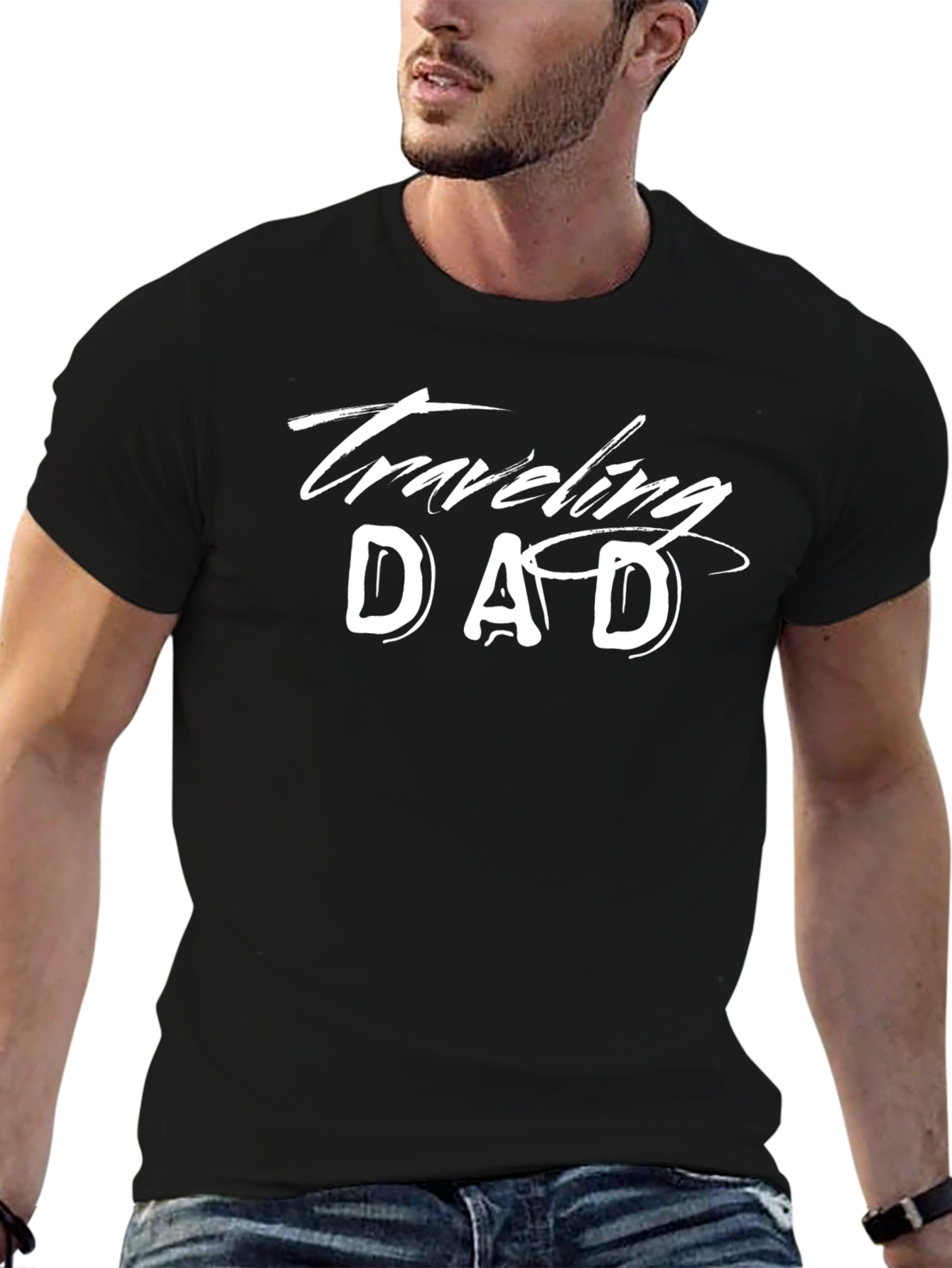 Traveling Dad Graphic T-Shirt - Comfortable Cotton Tee