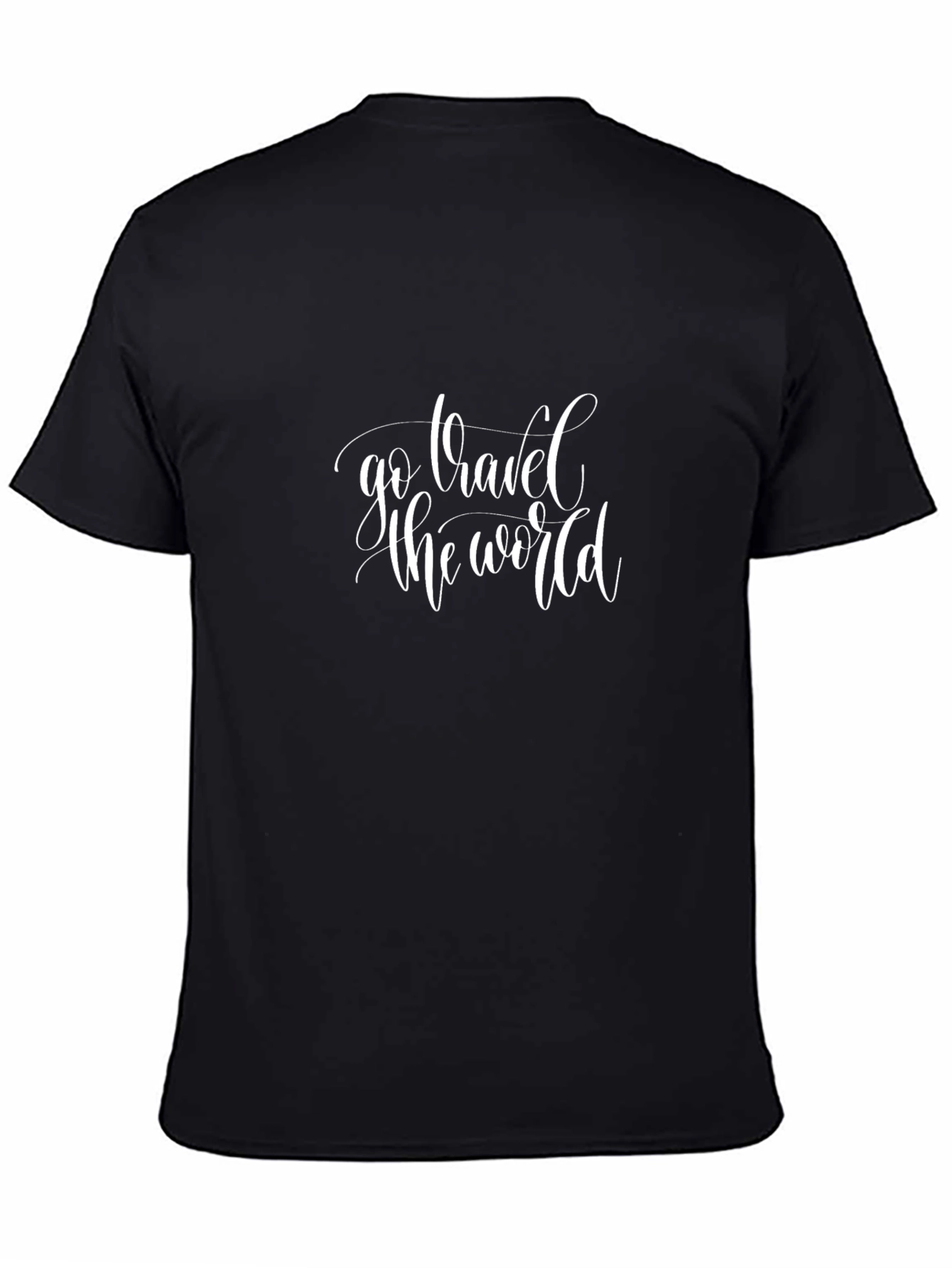 Go Travel the World Black Graphic Tee