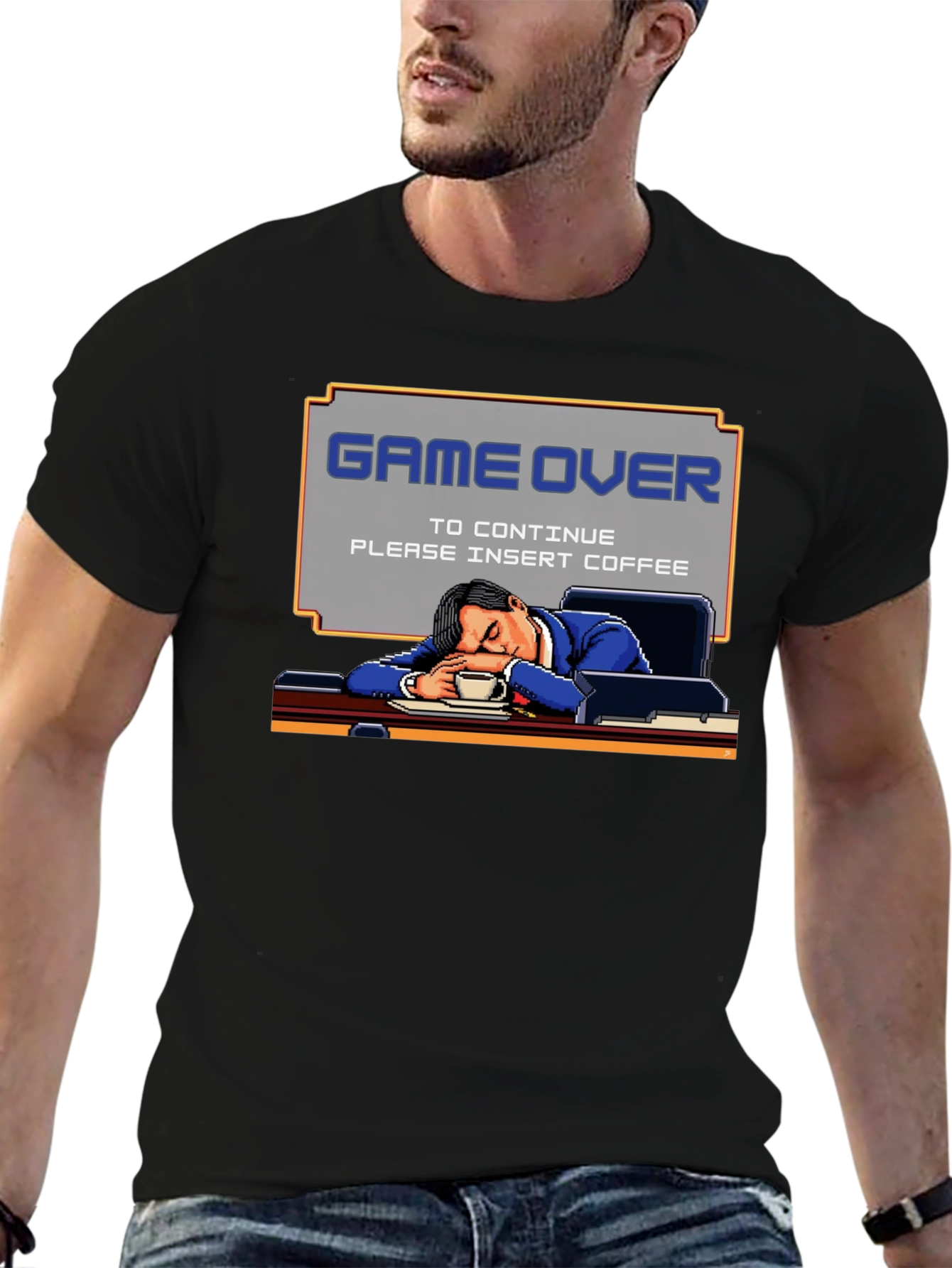Game Over Insert Coffee T-Shirt